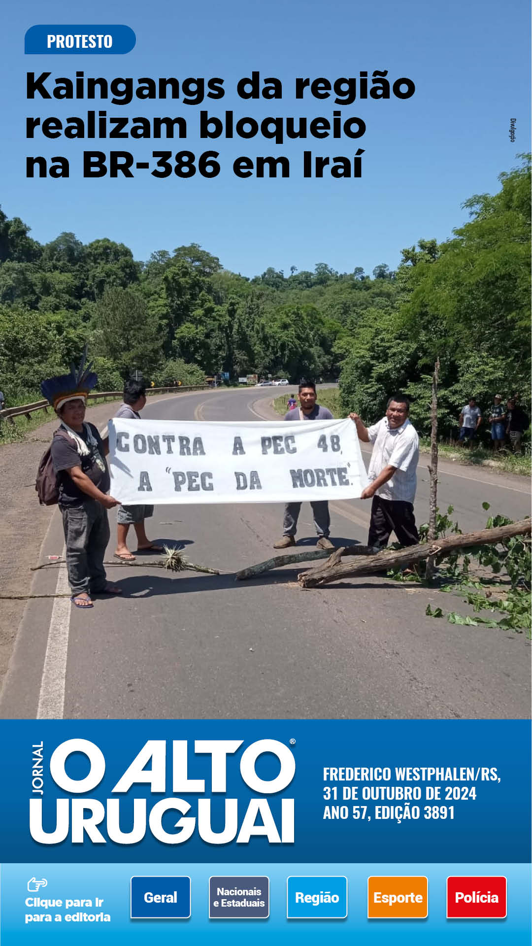 Capa Edição 3891 - Quinta