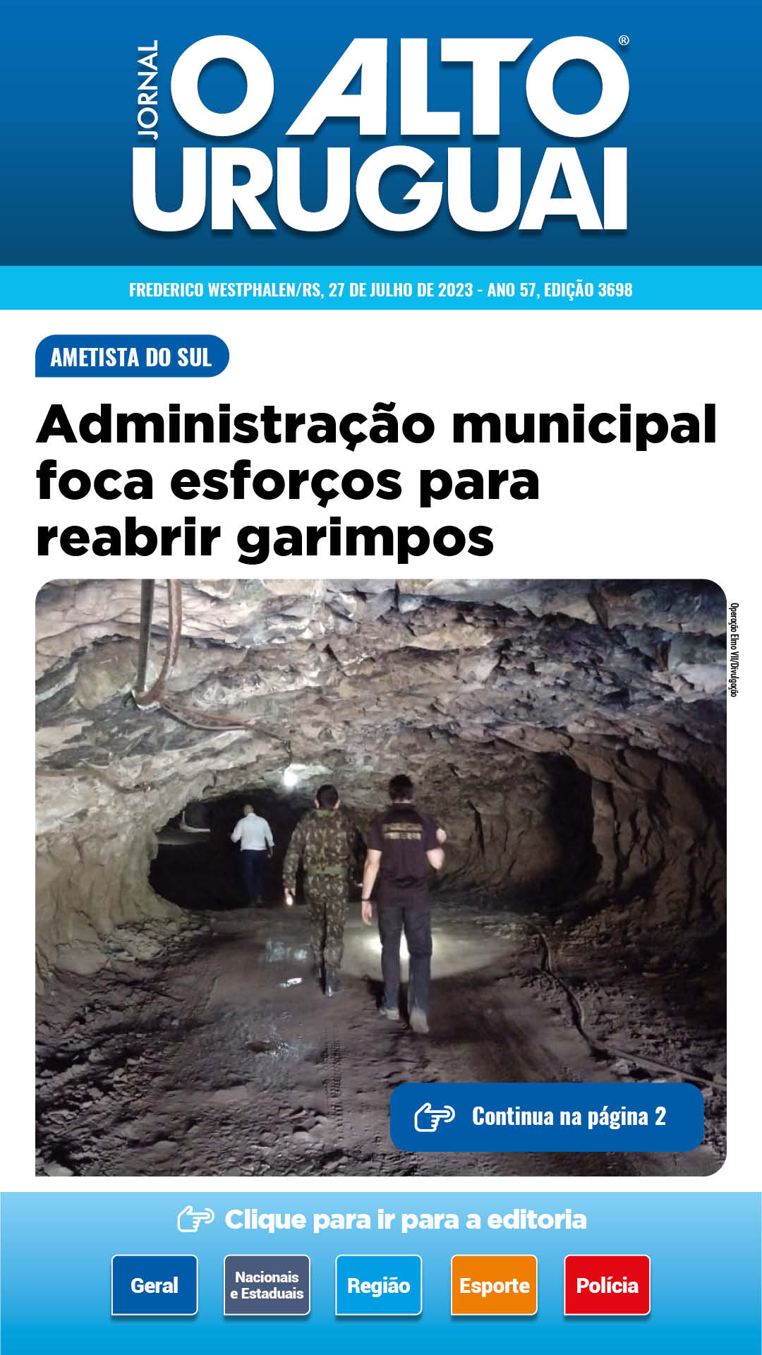 Capa Edição 3698 - Quinta