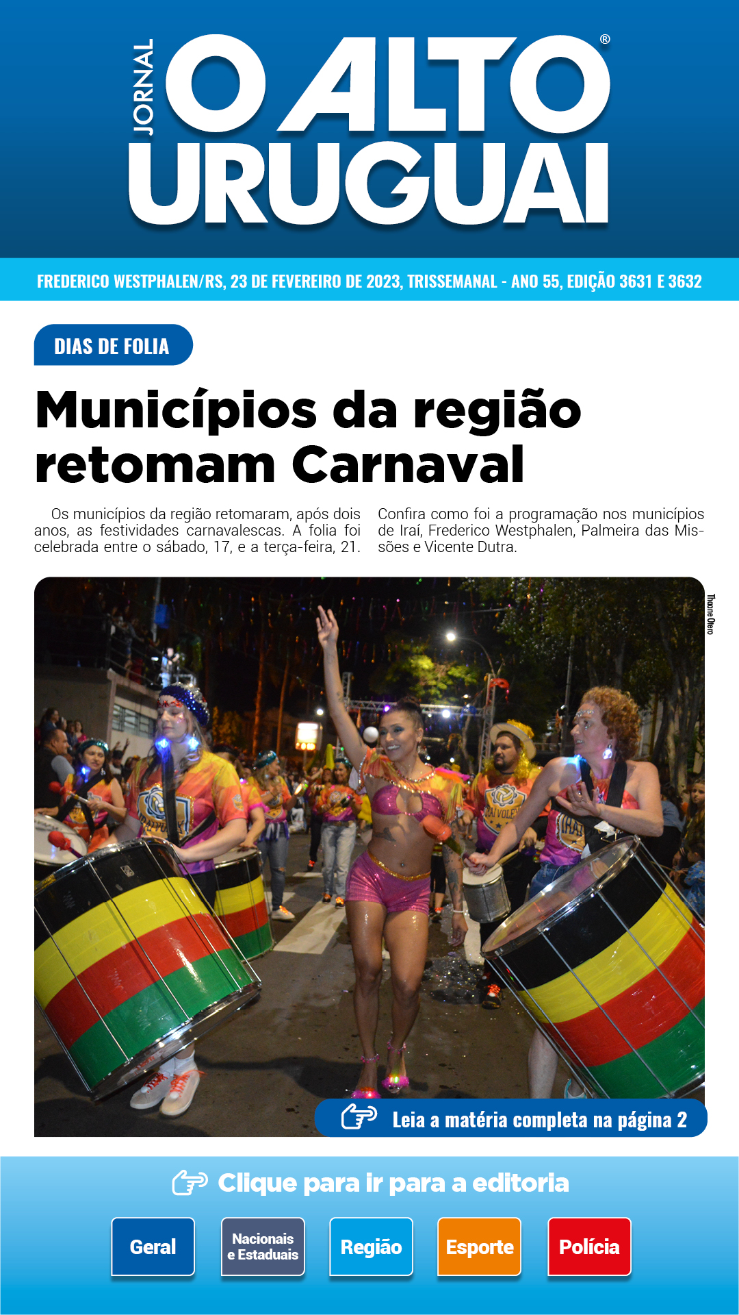 Capa Edição 3631 e 3632 - Quinta