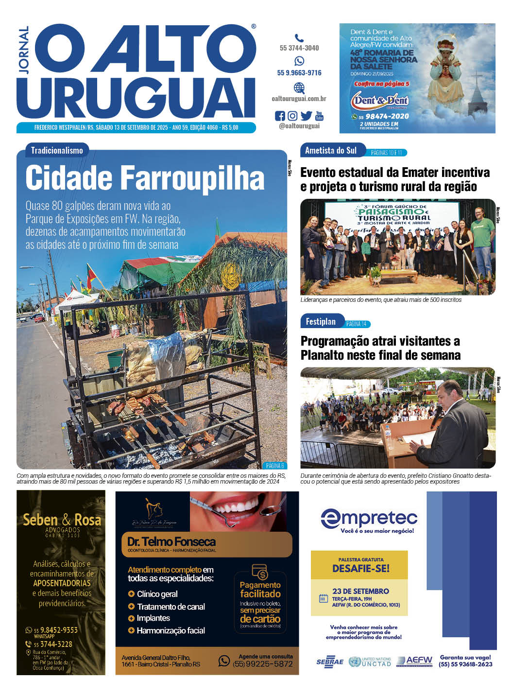 Capa Edição 4060 - Sábado