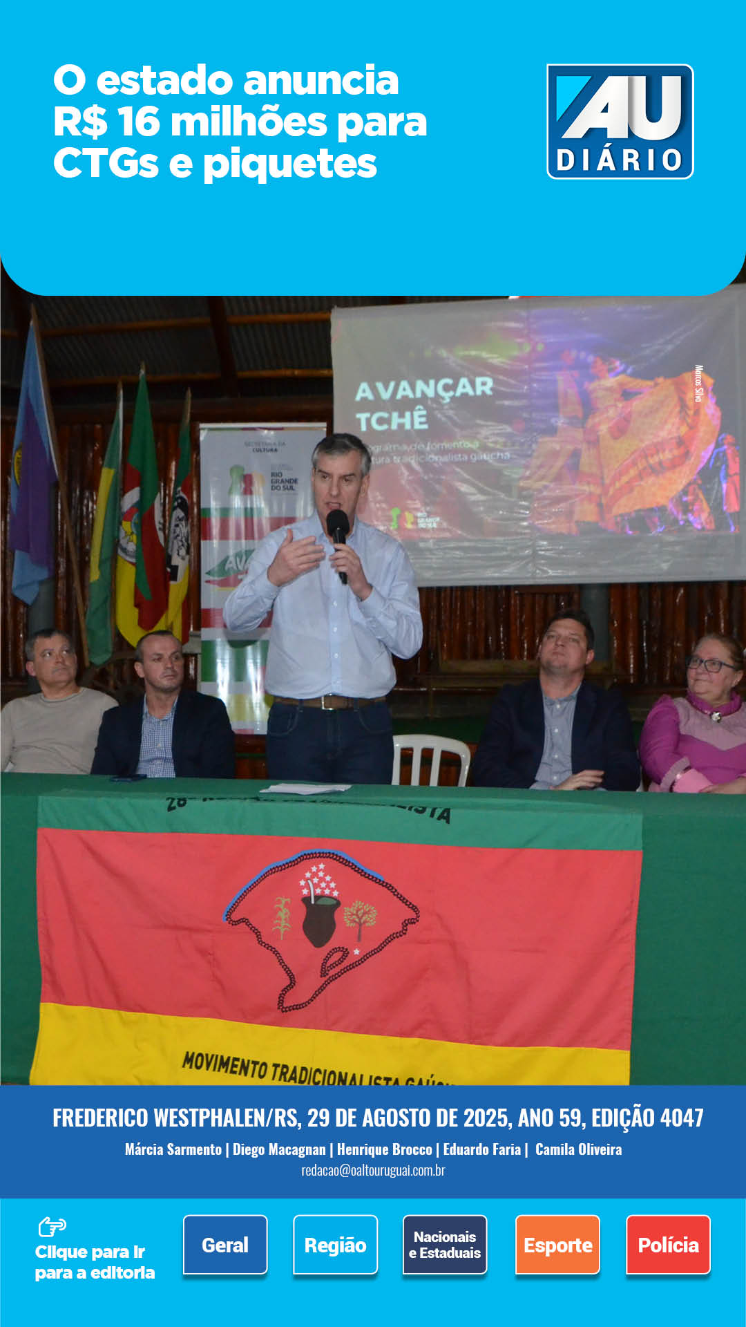 Capa Edição 4047 - Sexta