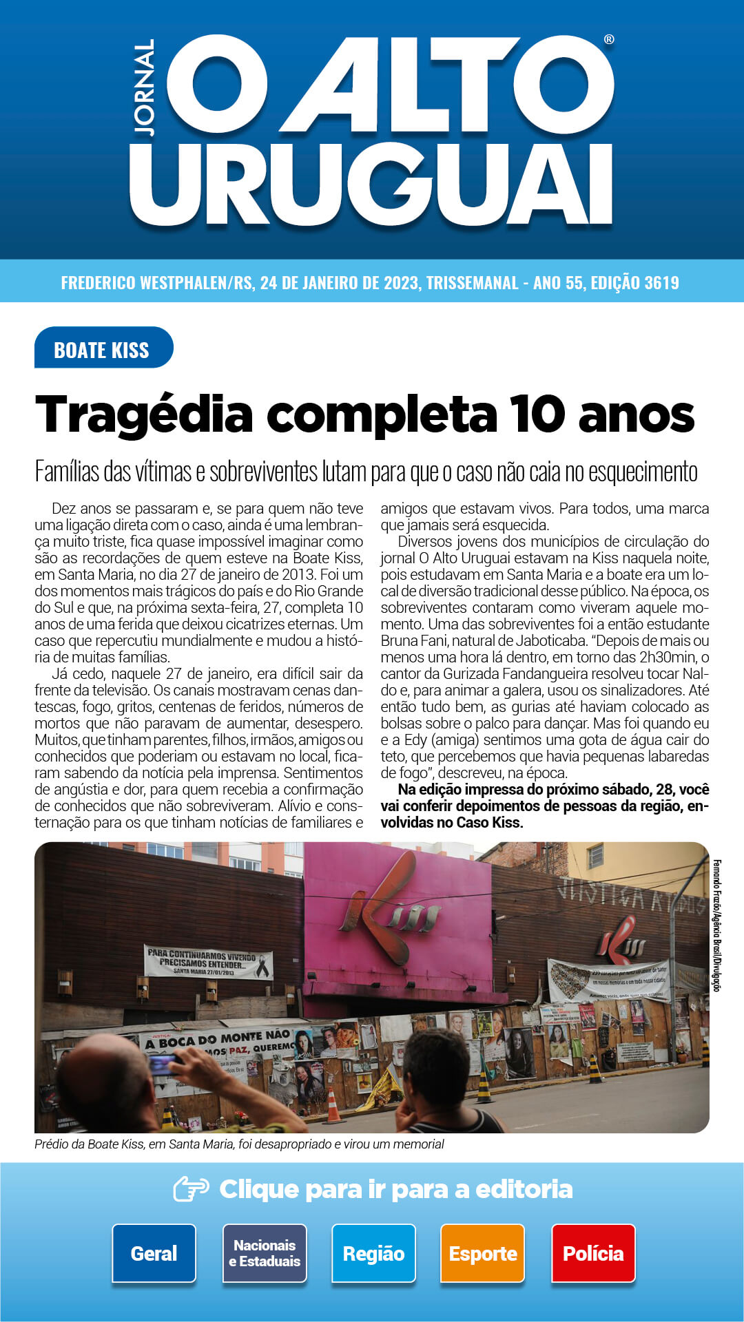 Capa Edição 3619 - Terça