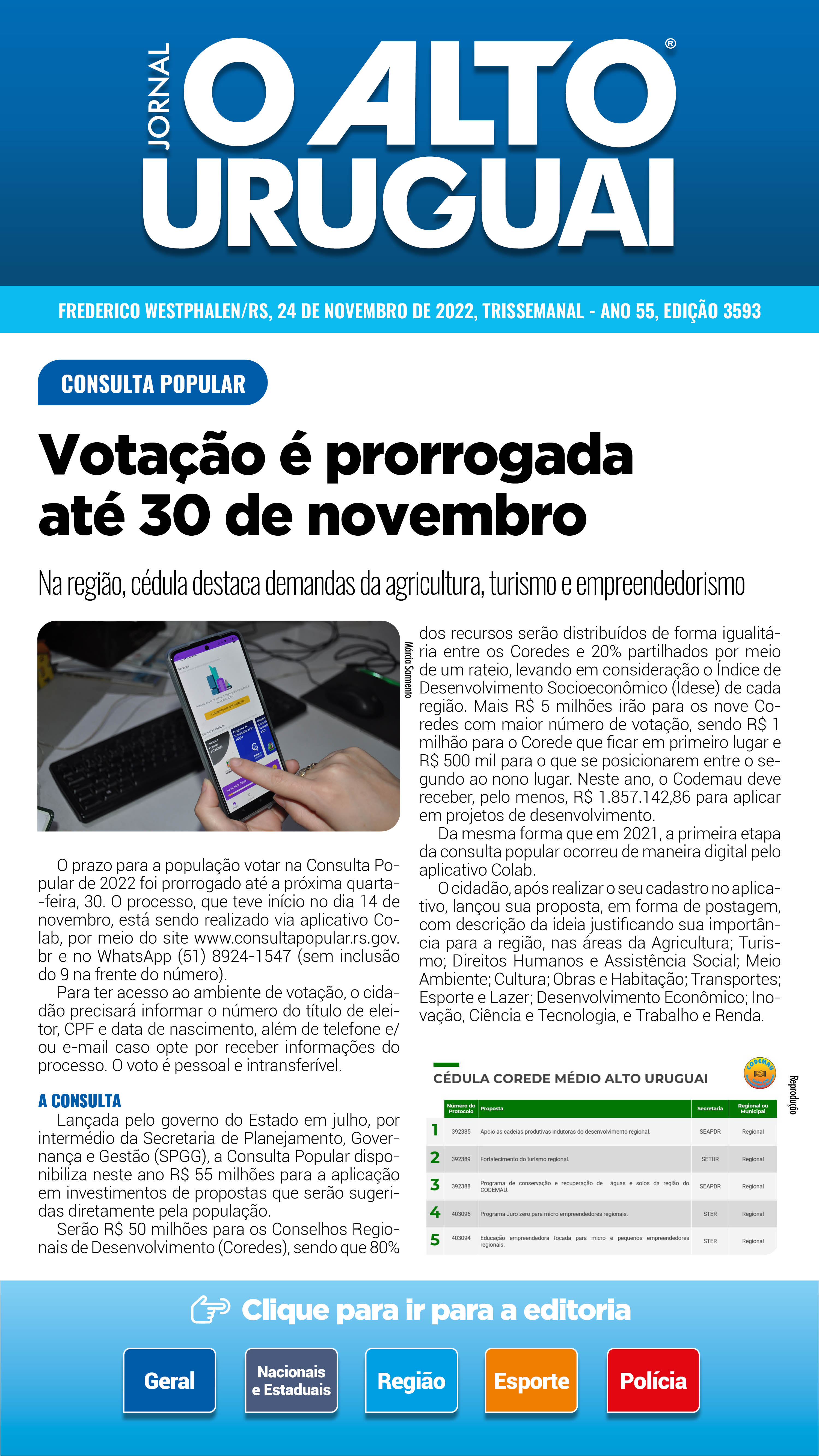 Capa Edição 3593 - Quinta