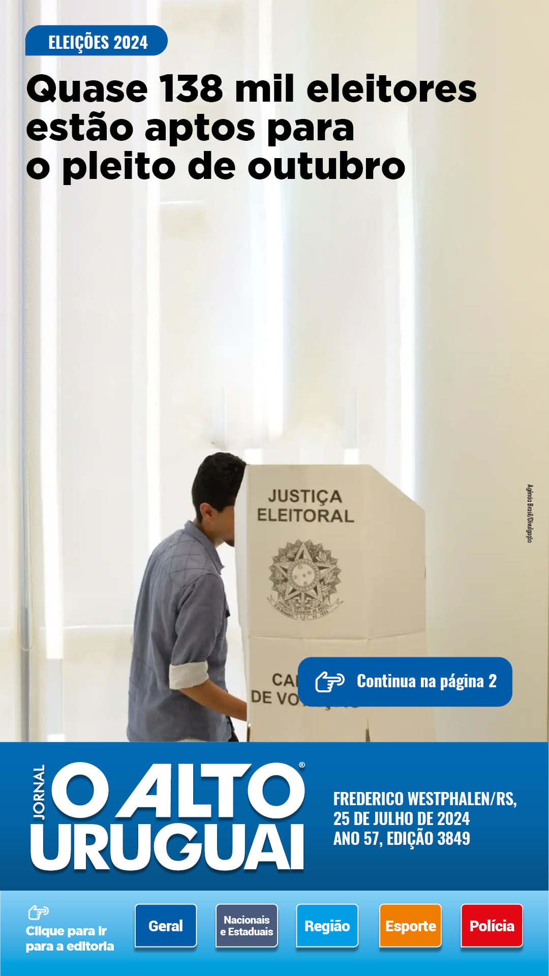 Capa Edição 3849 - Quinta