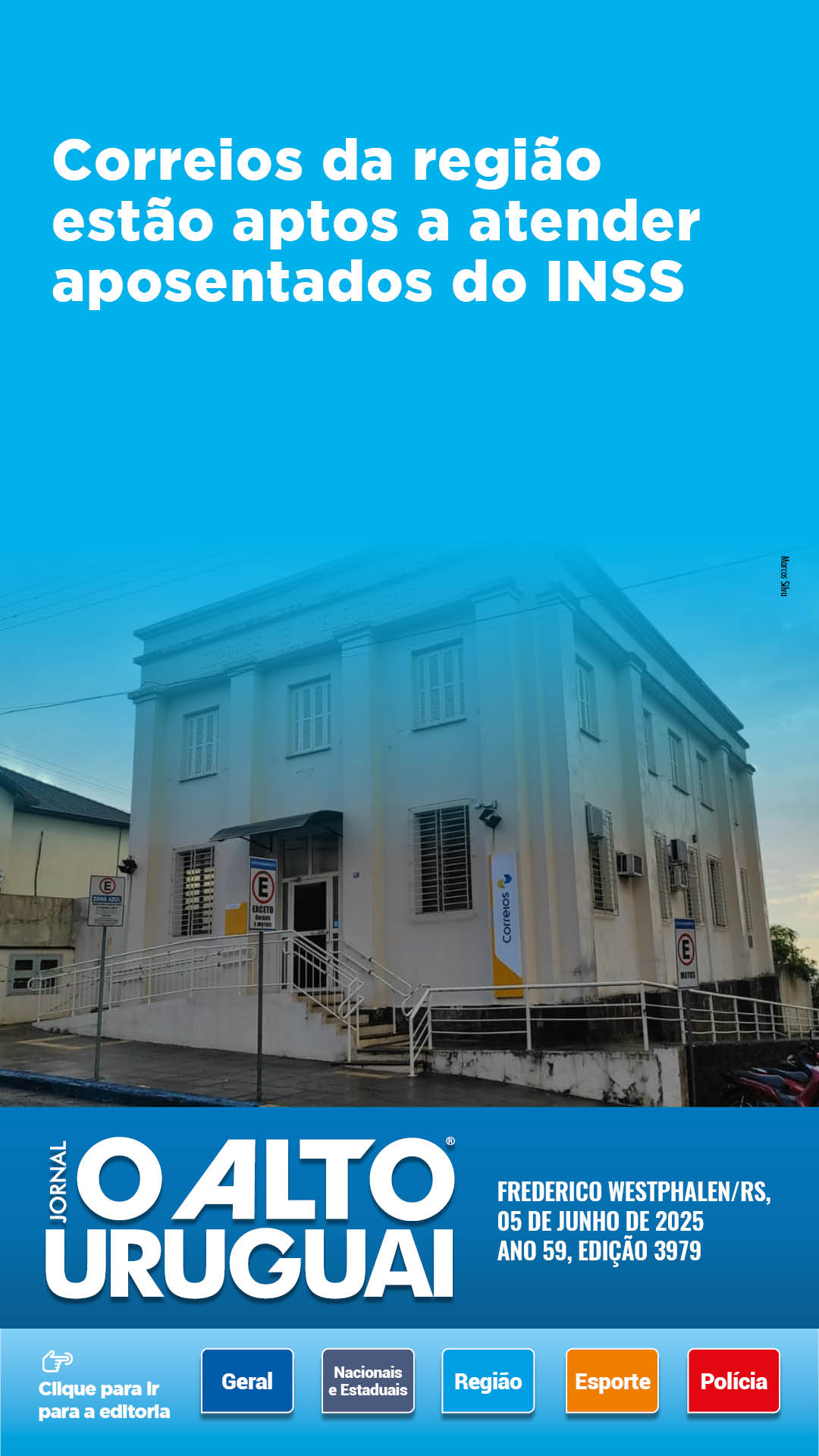 Capa Edição 3979 - Quinta