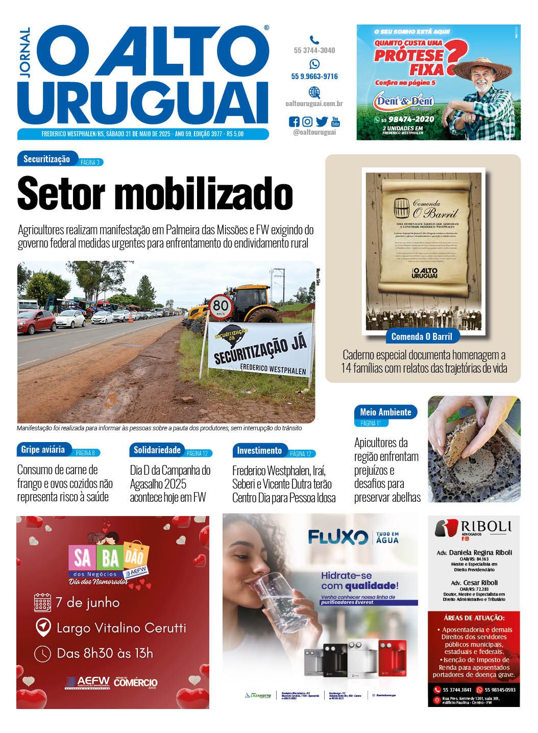 Capa Edição 3977 - Sábado