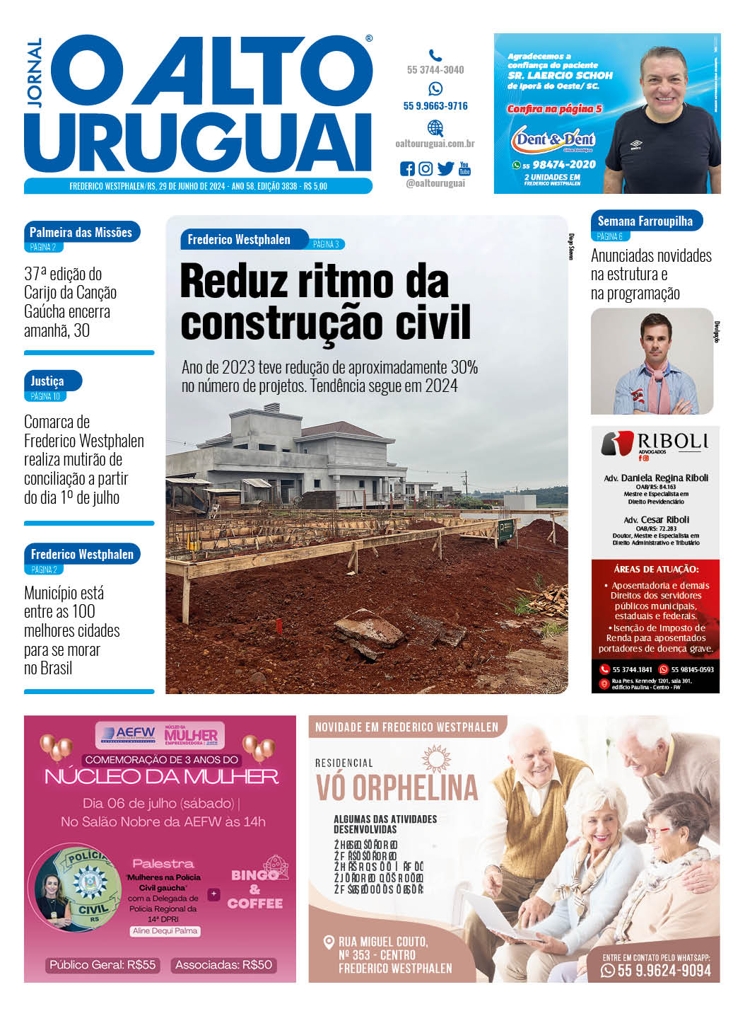 Capa Edição 3838 - Sábado