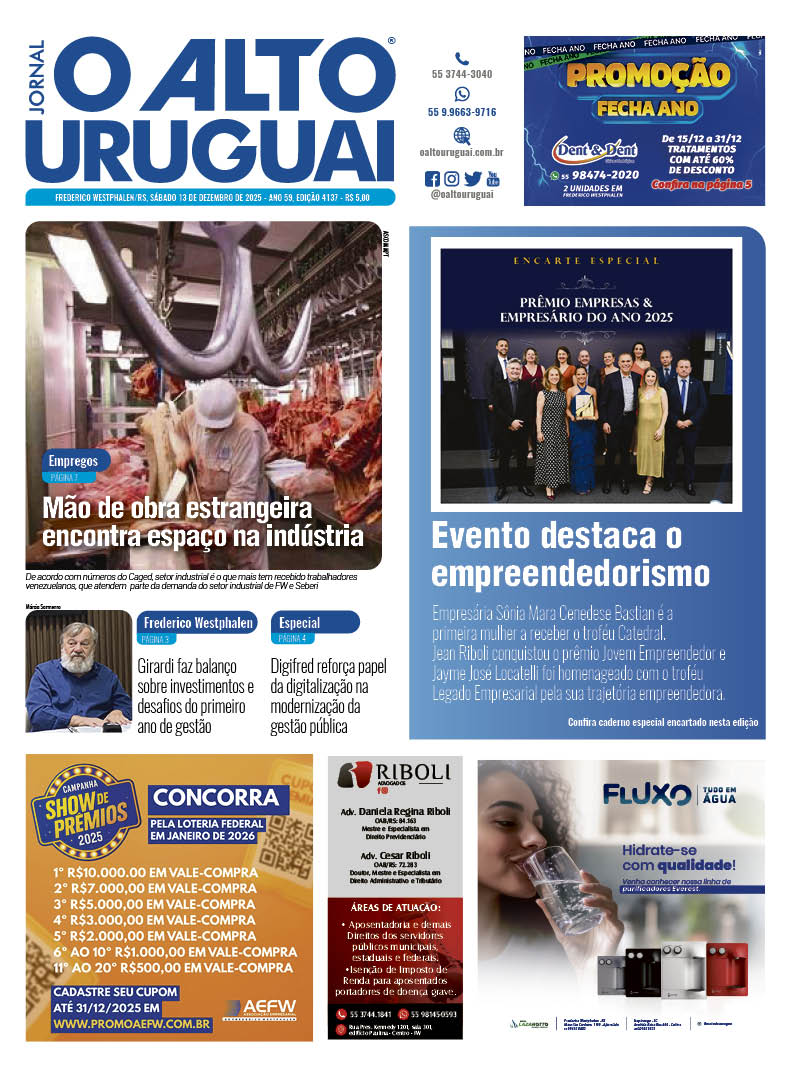 Capa Edição 4137 - Sábado