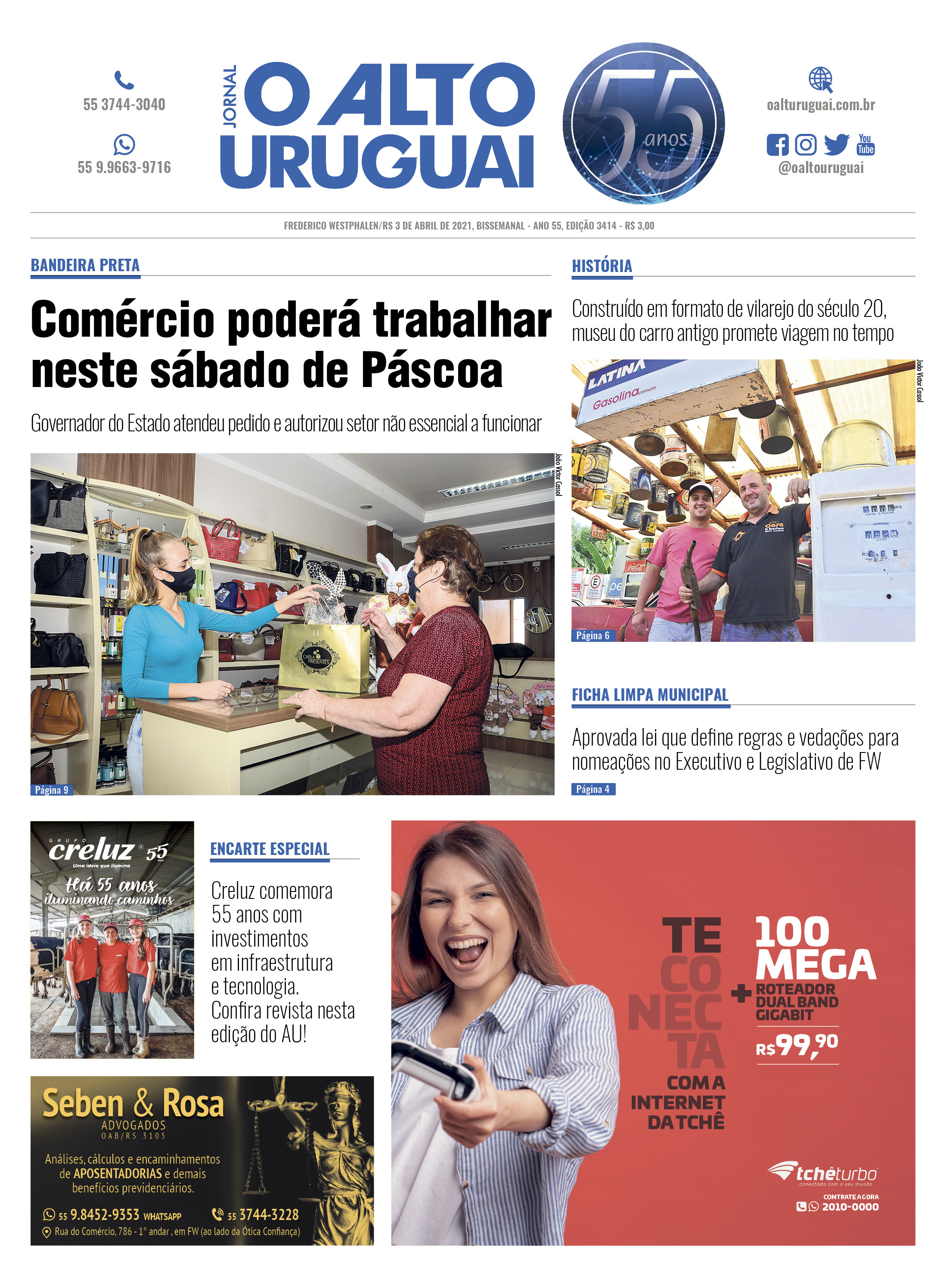 Capa Edição 3414 - Sábado