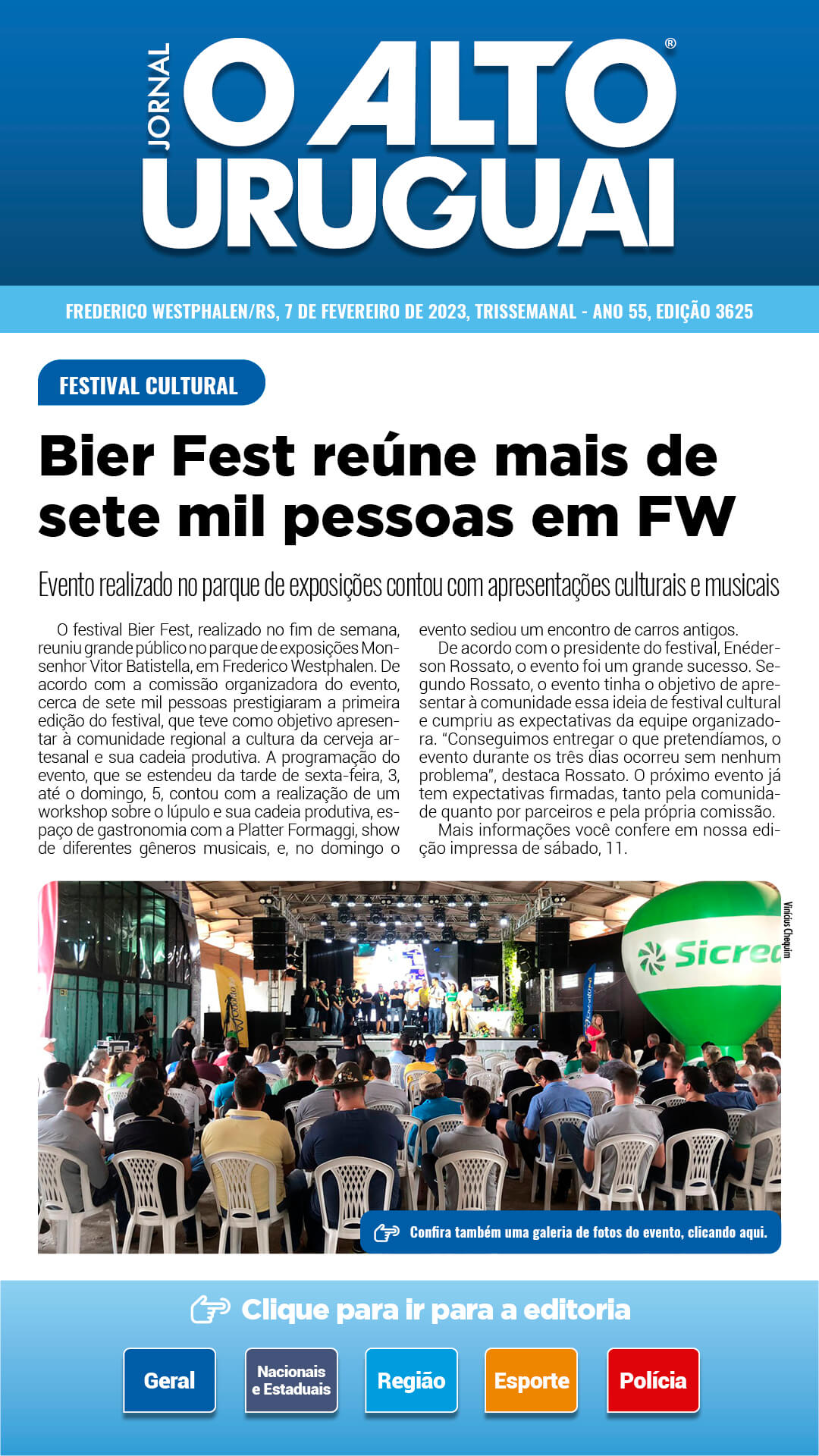 Capa Edição 3625 - Terça