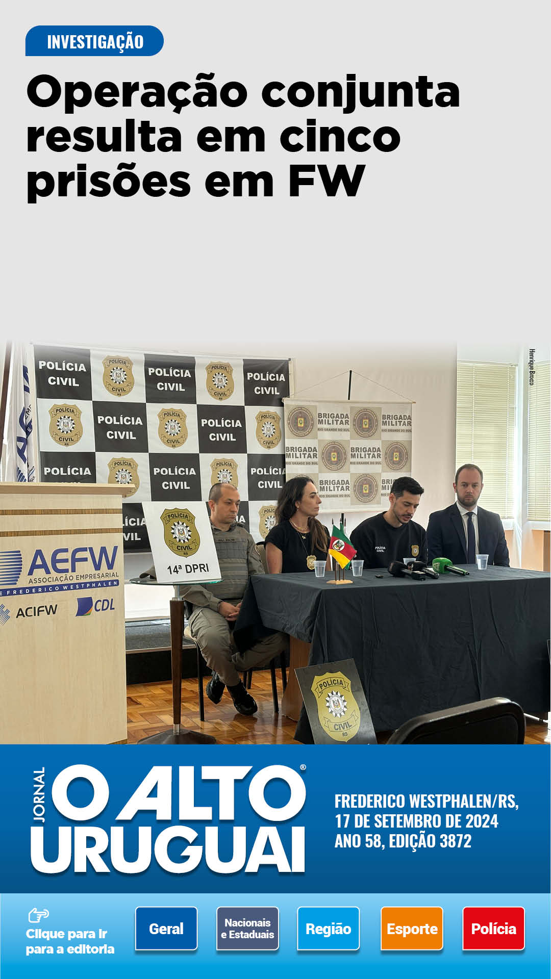 Capa Edição 3872 - Terça