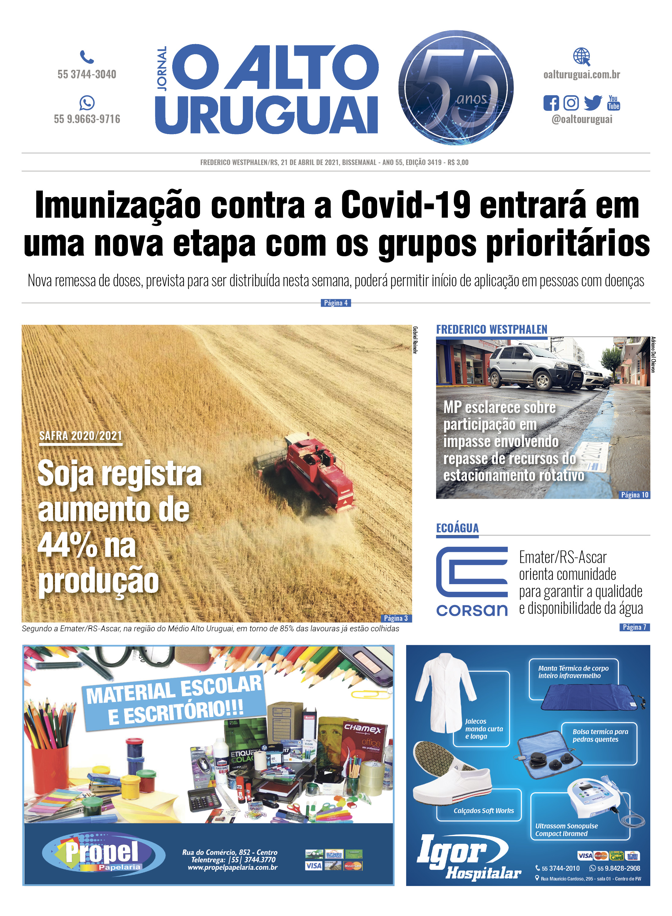 Capa Edição 3419 - Quarta