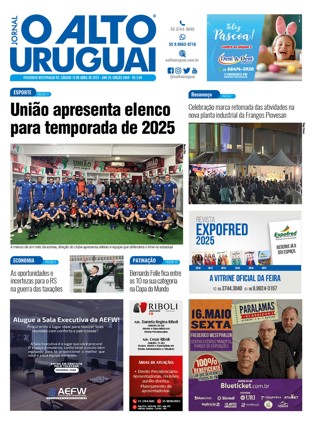 Capa Edição 3960 - Sábado