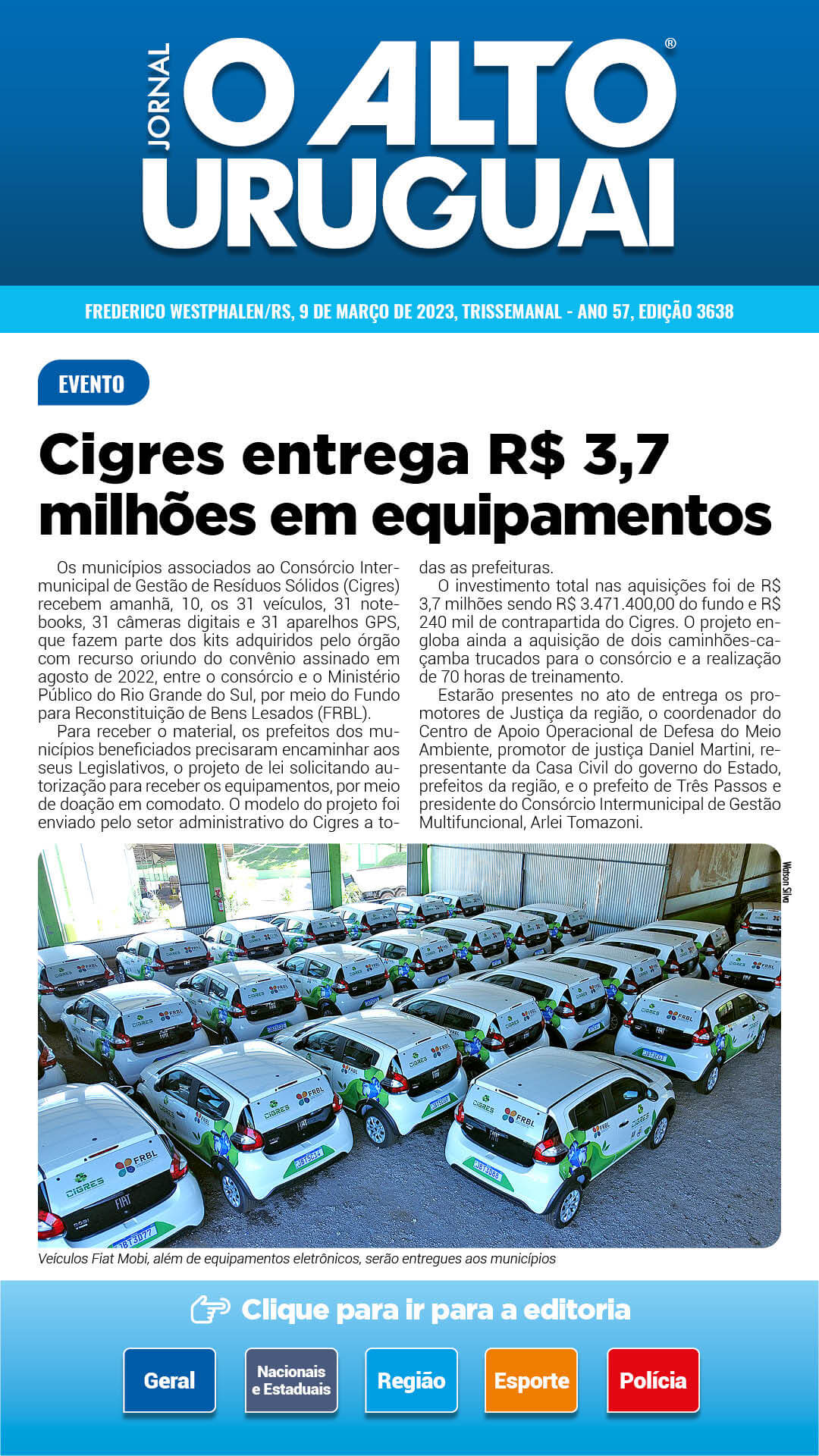 Capa Edição 3638 - Quinta