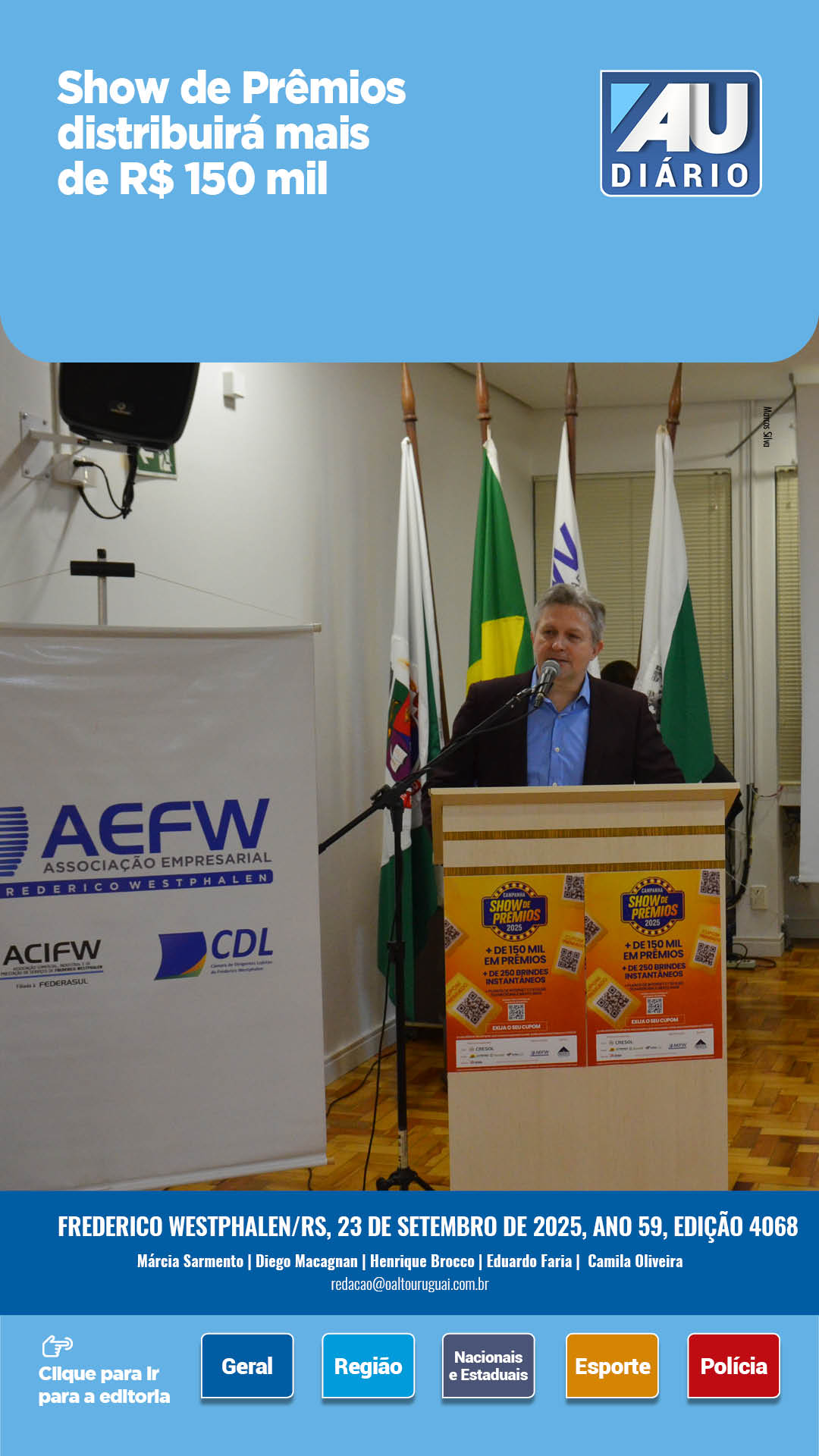 Capa Edição 4068 - Terça