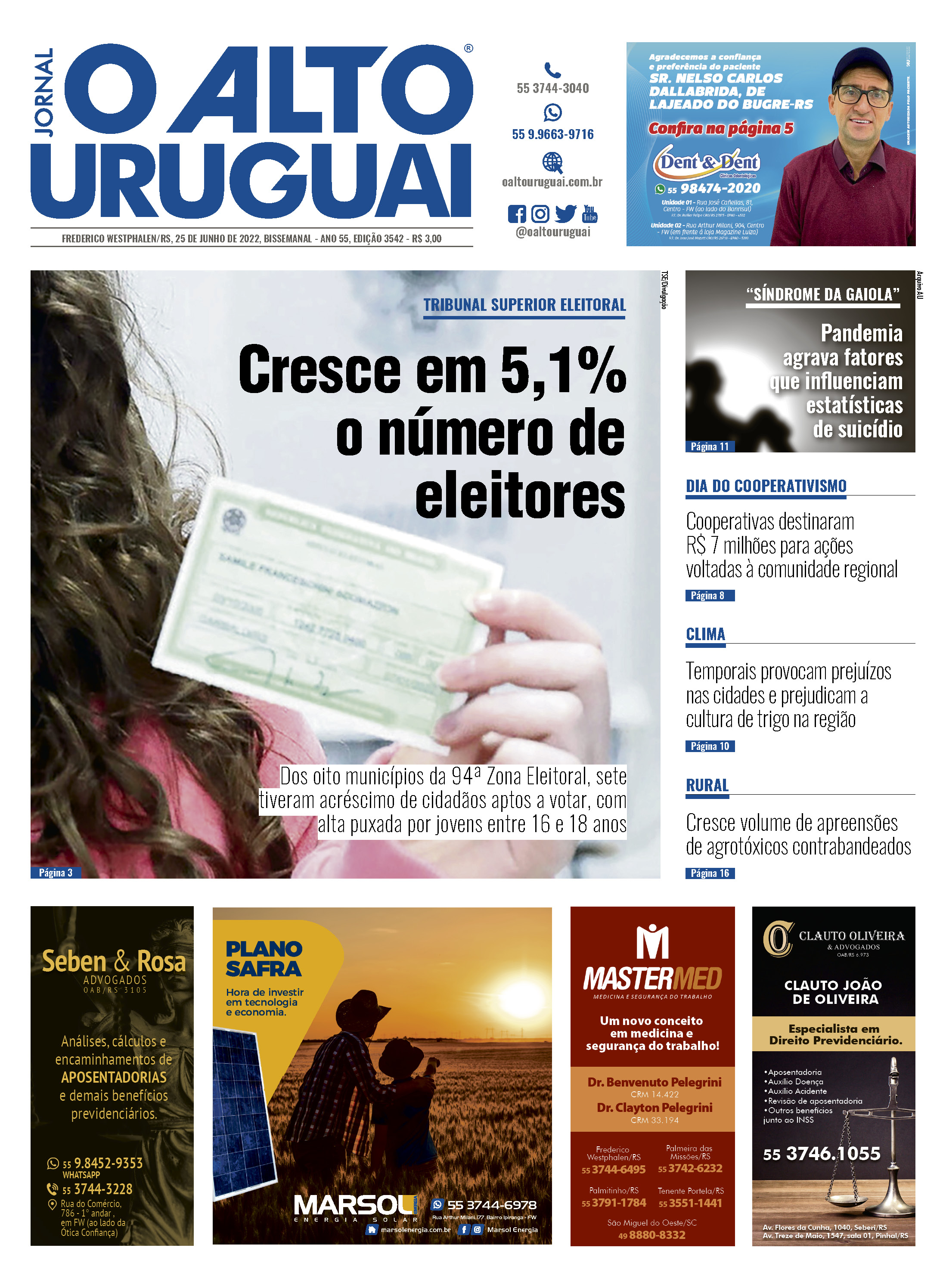 Capa Edição 3442 - Sábado