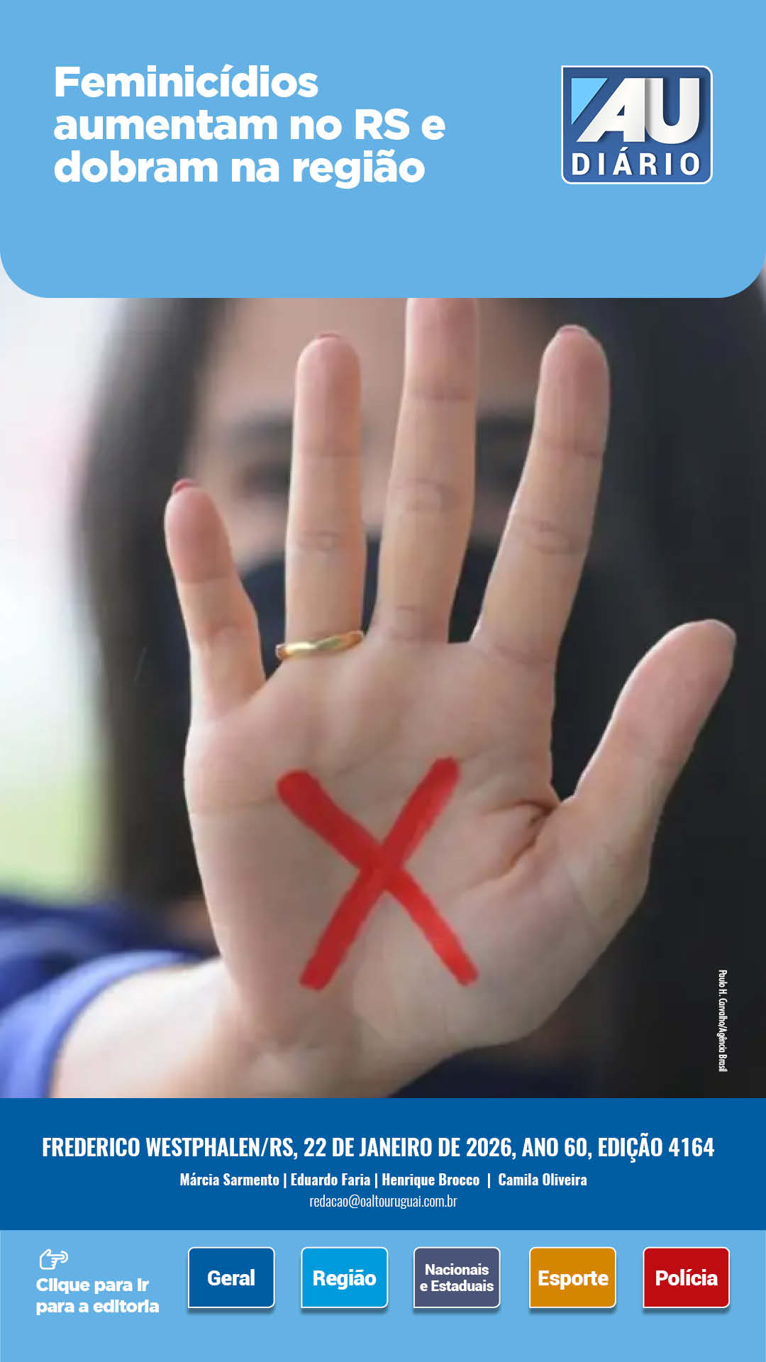 Capa Edição 4164 - Quinta