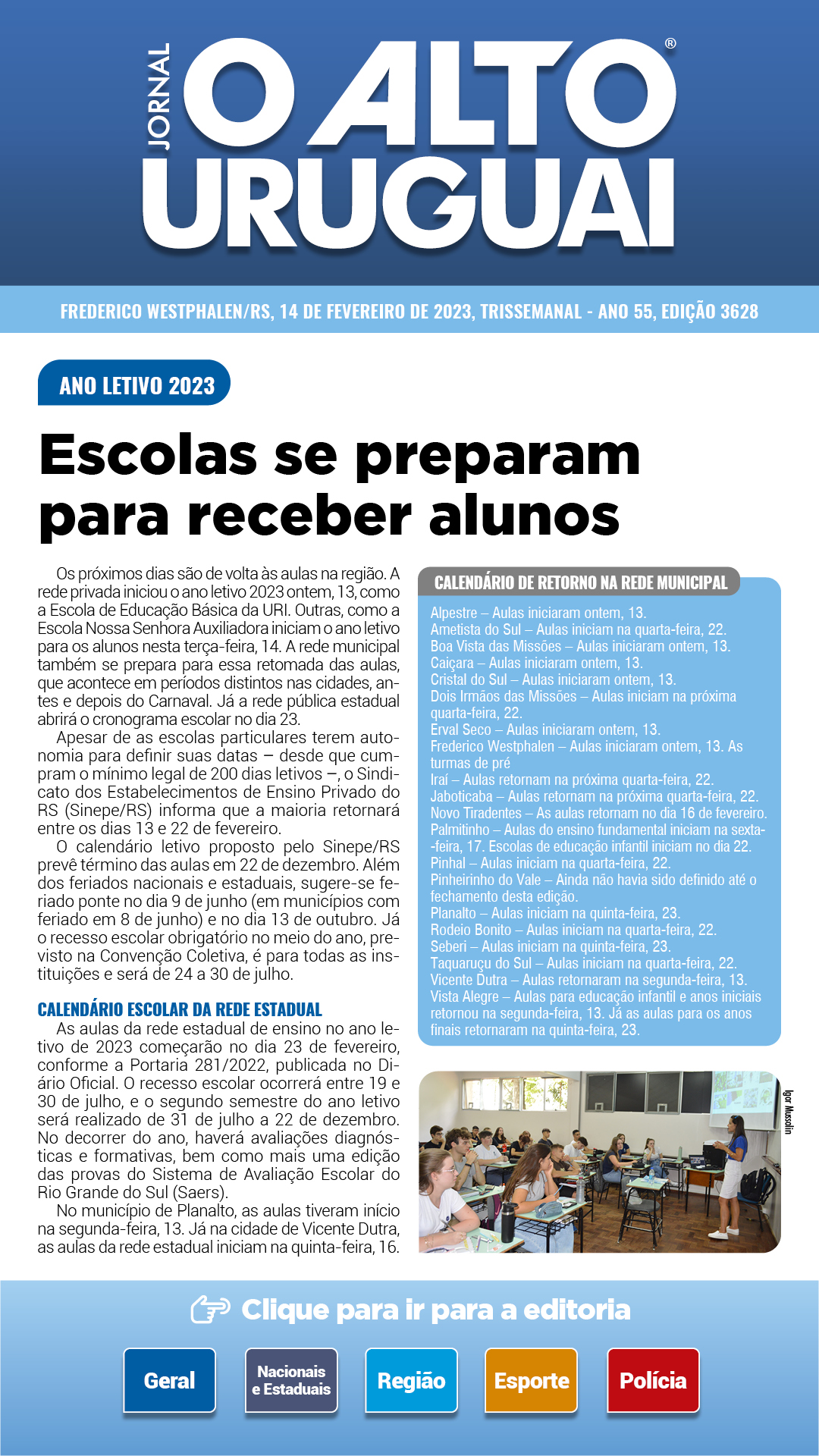 Capa Edição 3628 - Terça