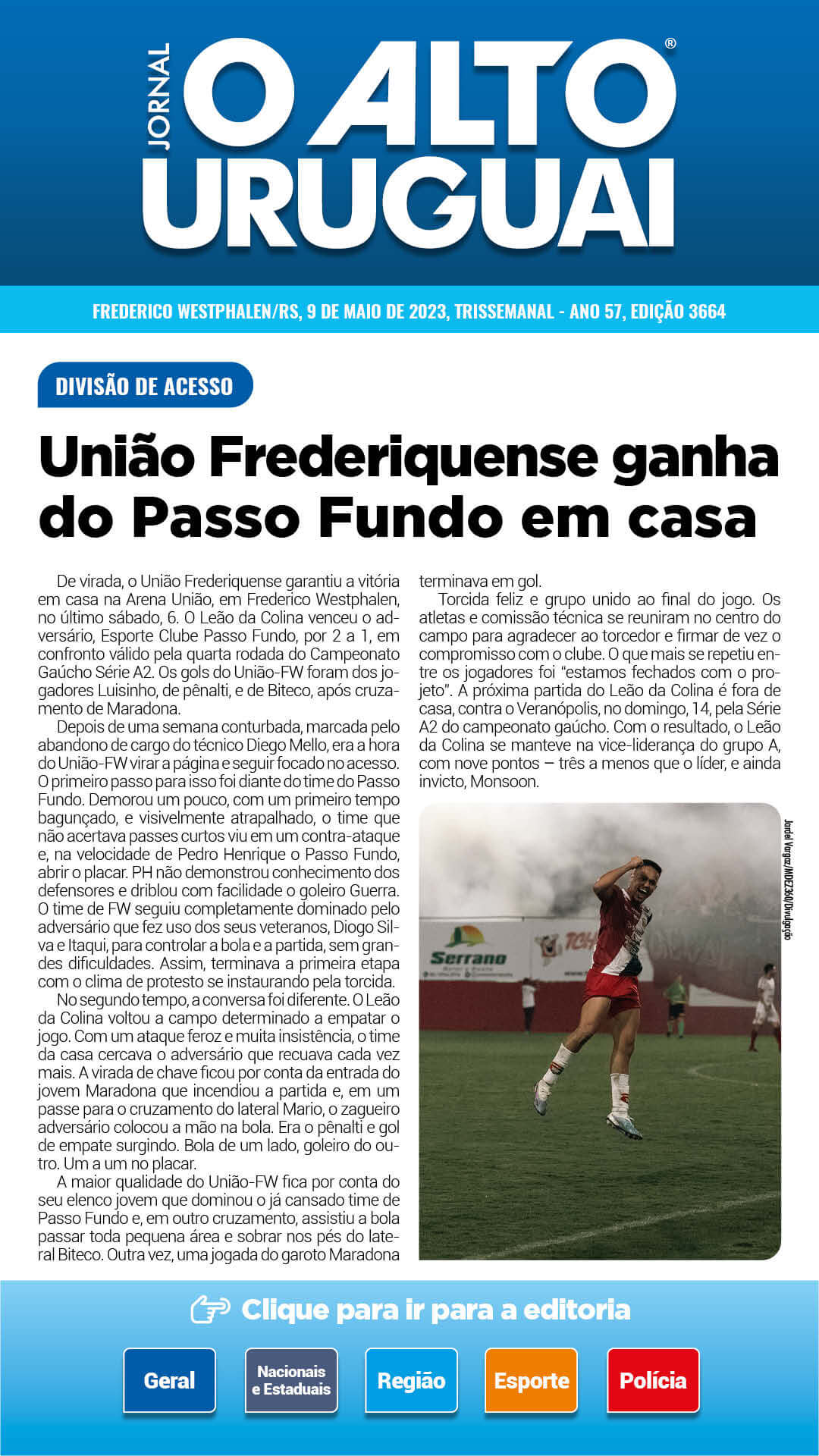 Capa Edição 3664 - Terça