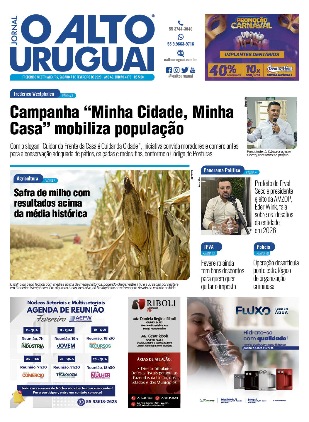 Capa Edição 4178 - Sábado