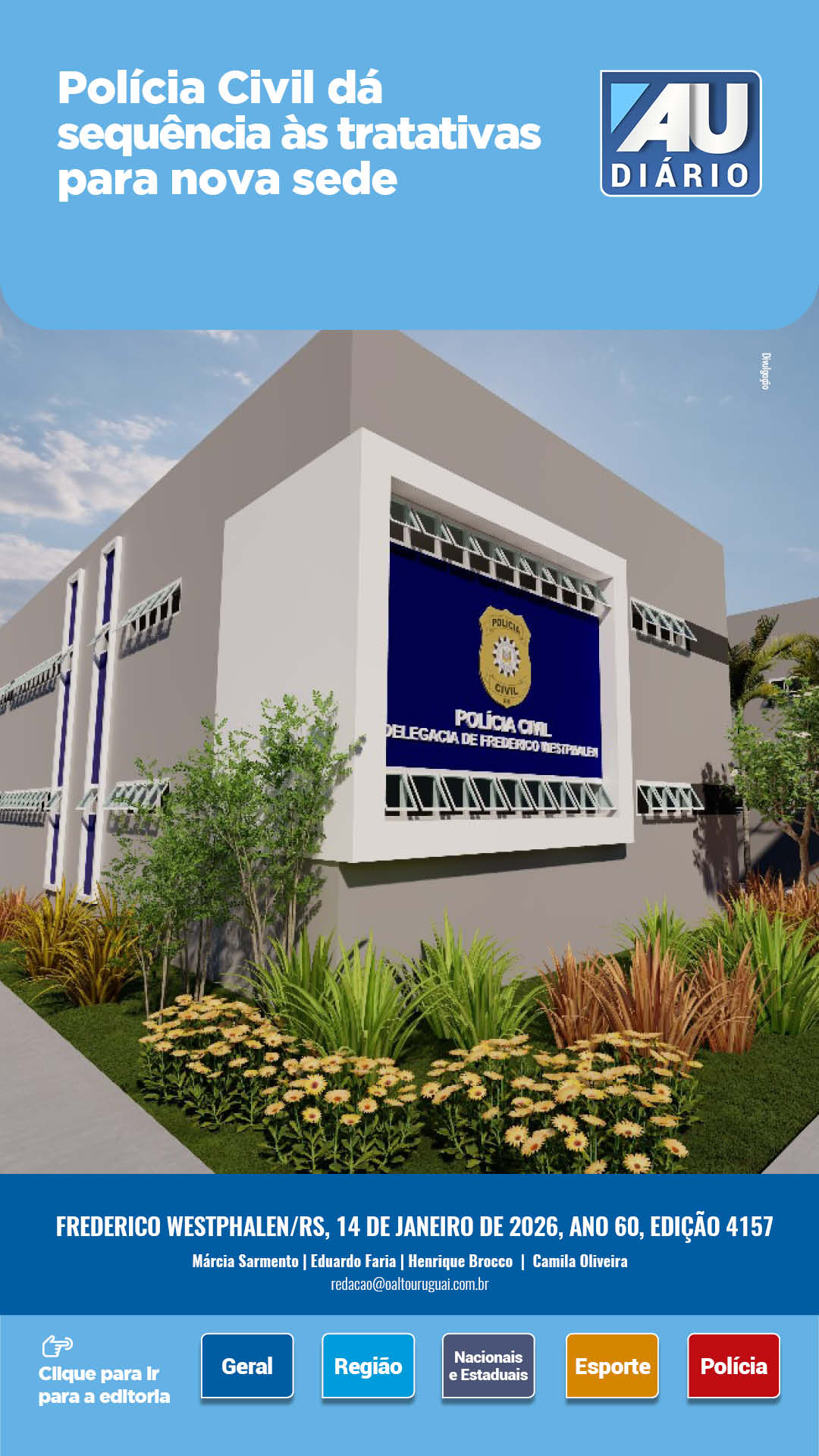 Capa Edição 4157 - Quarta