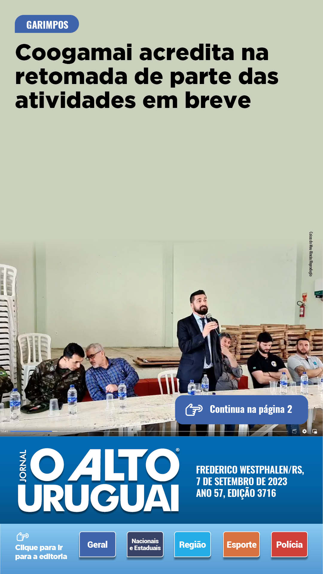 Capa Edição 3716 - Quinta