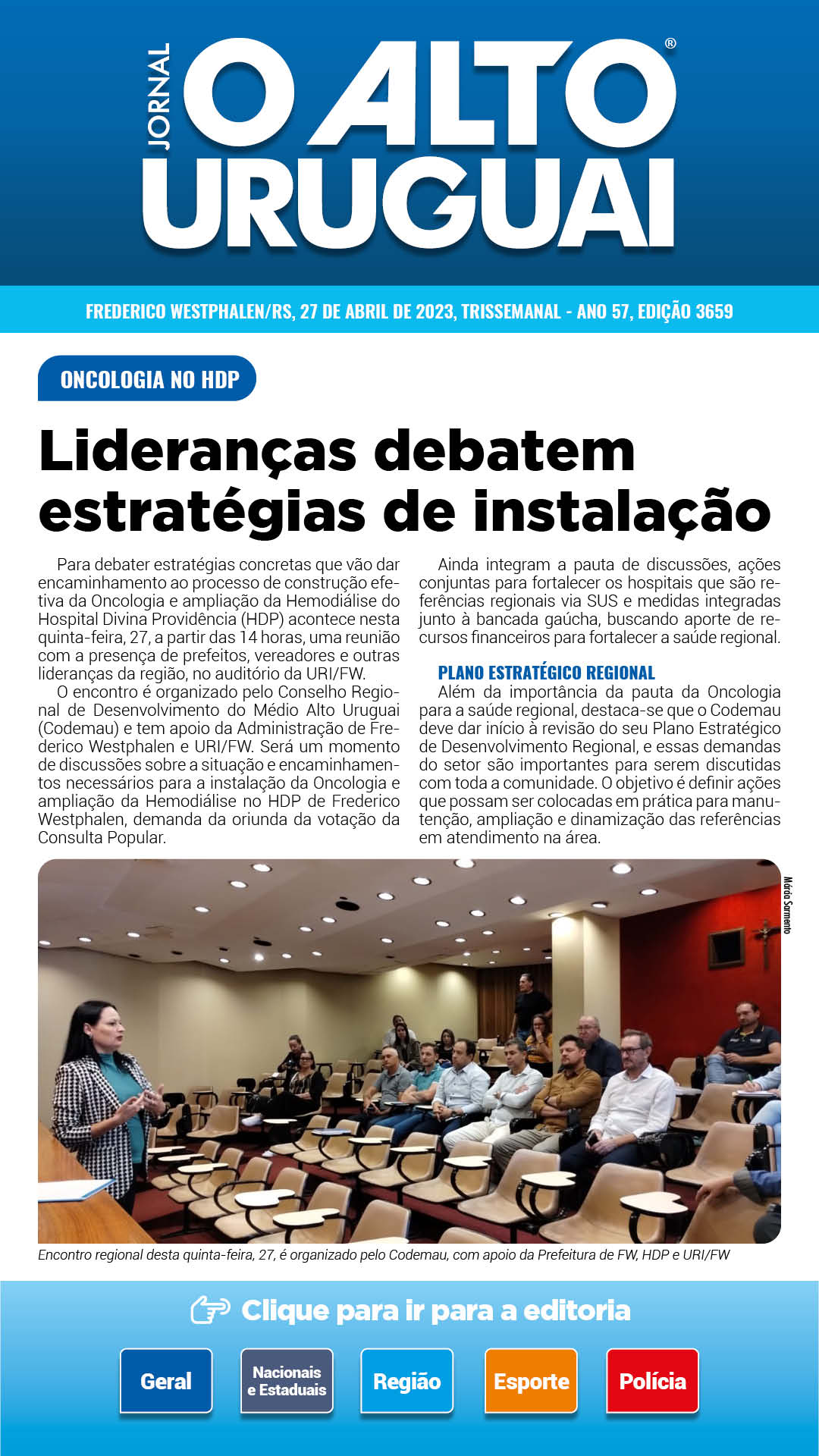 Capa Edição 3659 - Quinta