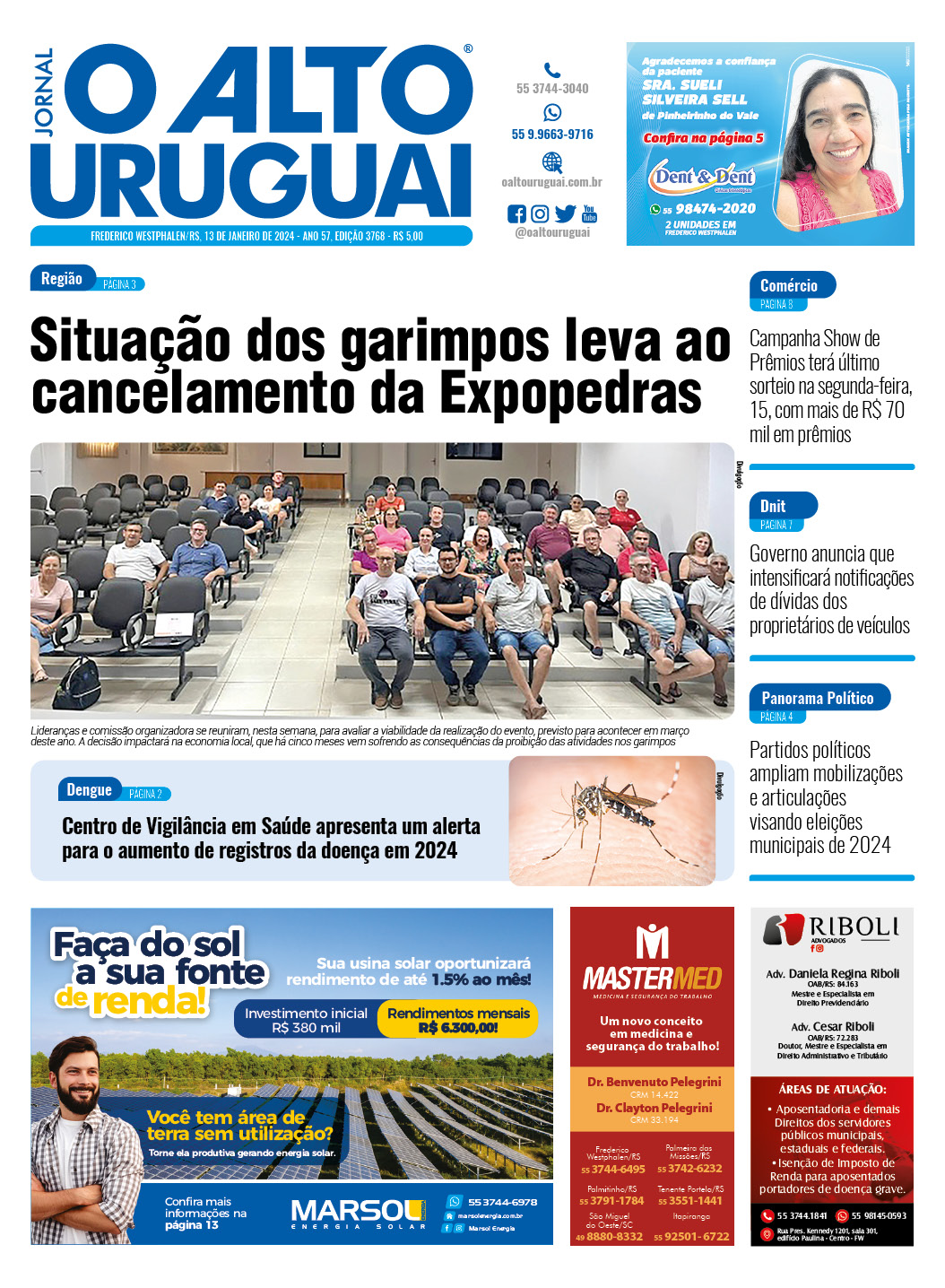 Capa Edição 3768 - Sábado