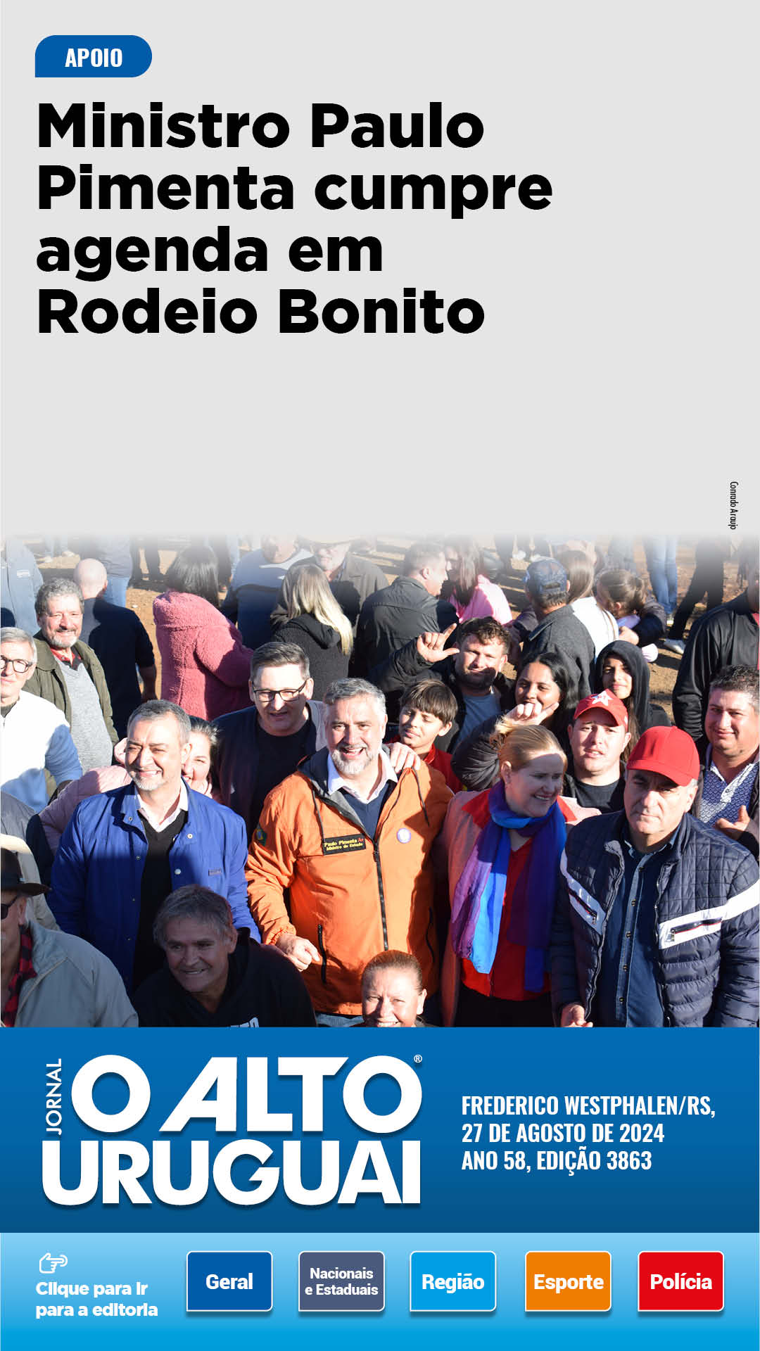 Capa Edição 3863 - Terça