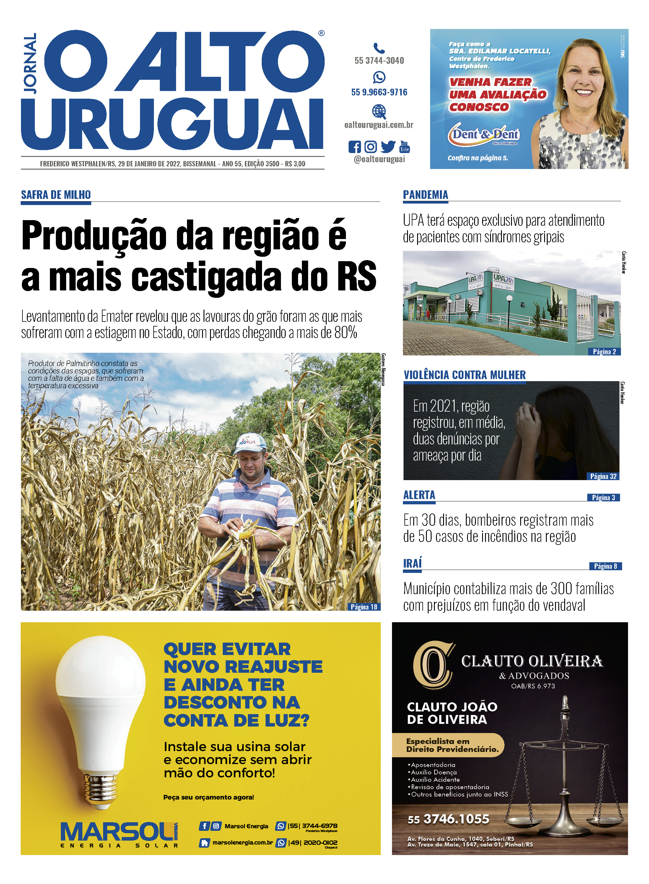 Capa Edição 3500 - Sábado