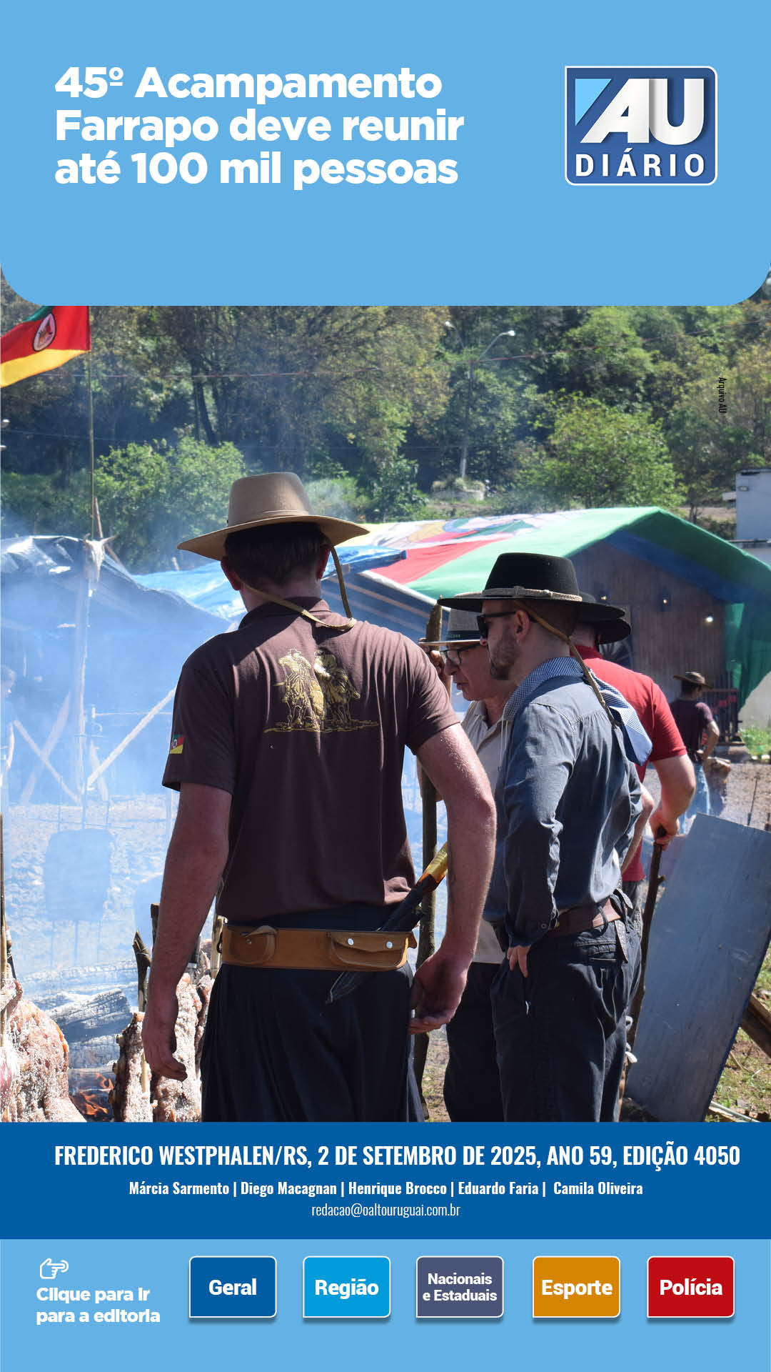 Capa Edição 4050 - Terça
