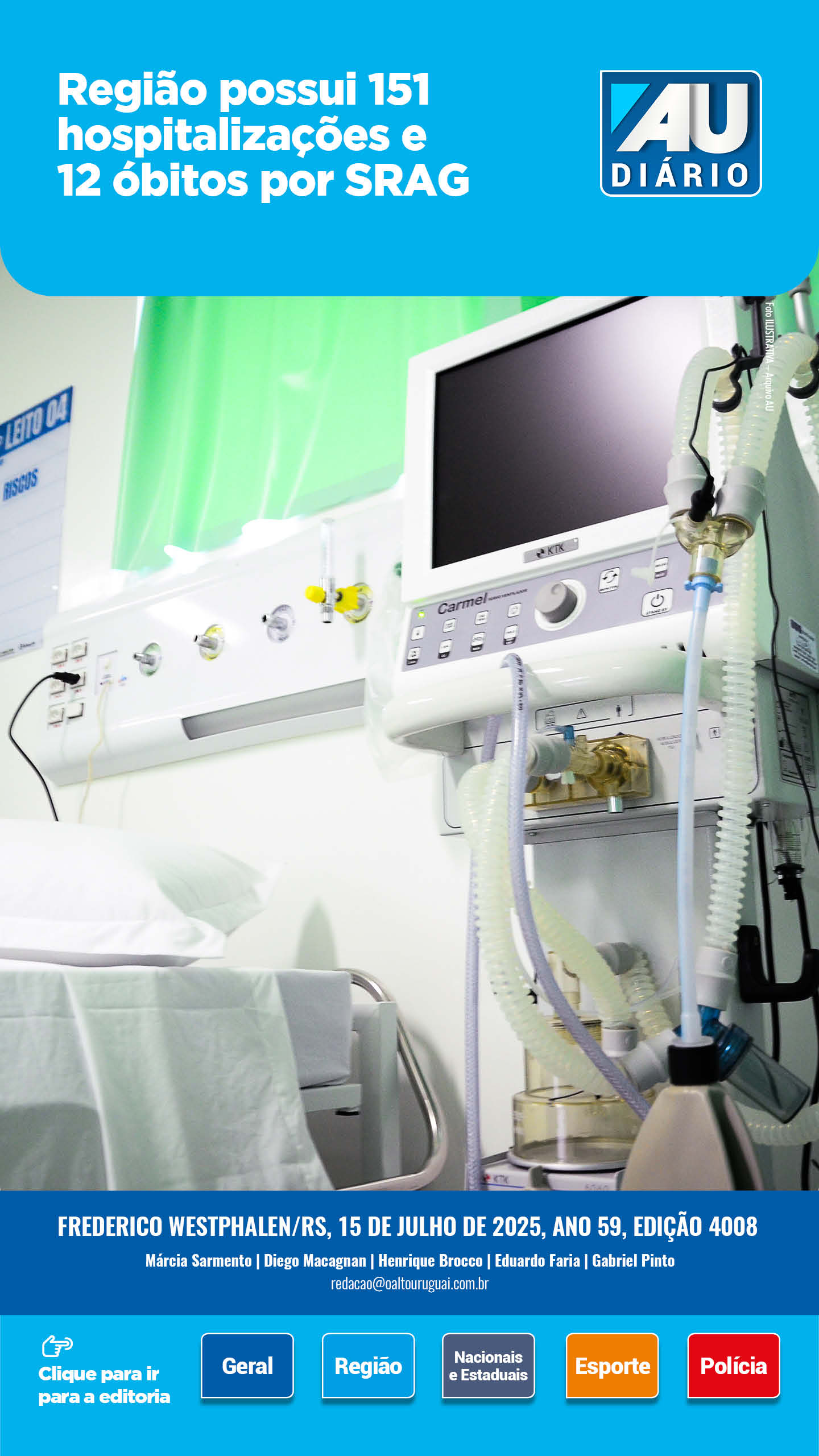 Capa Edição 4008 - Terça