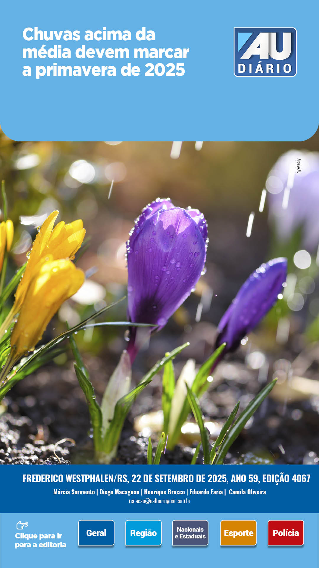 Capa Edição 4067 - Segunda