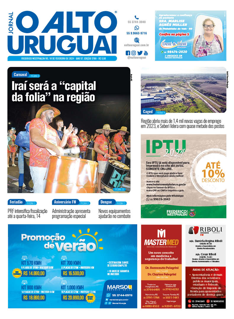 Capa Edição 3780 - Sábado