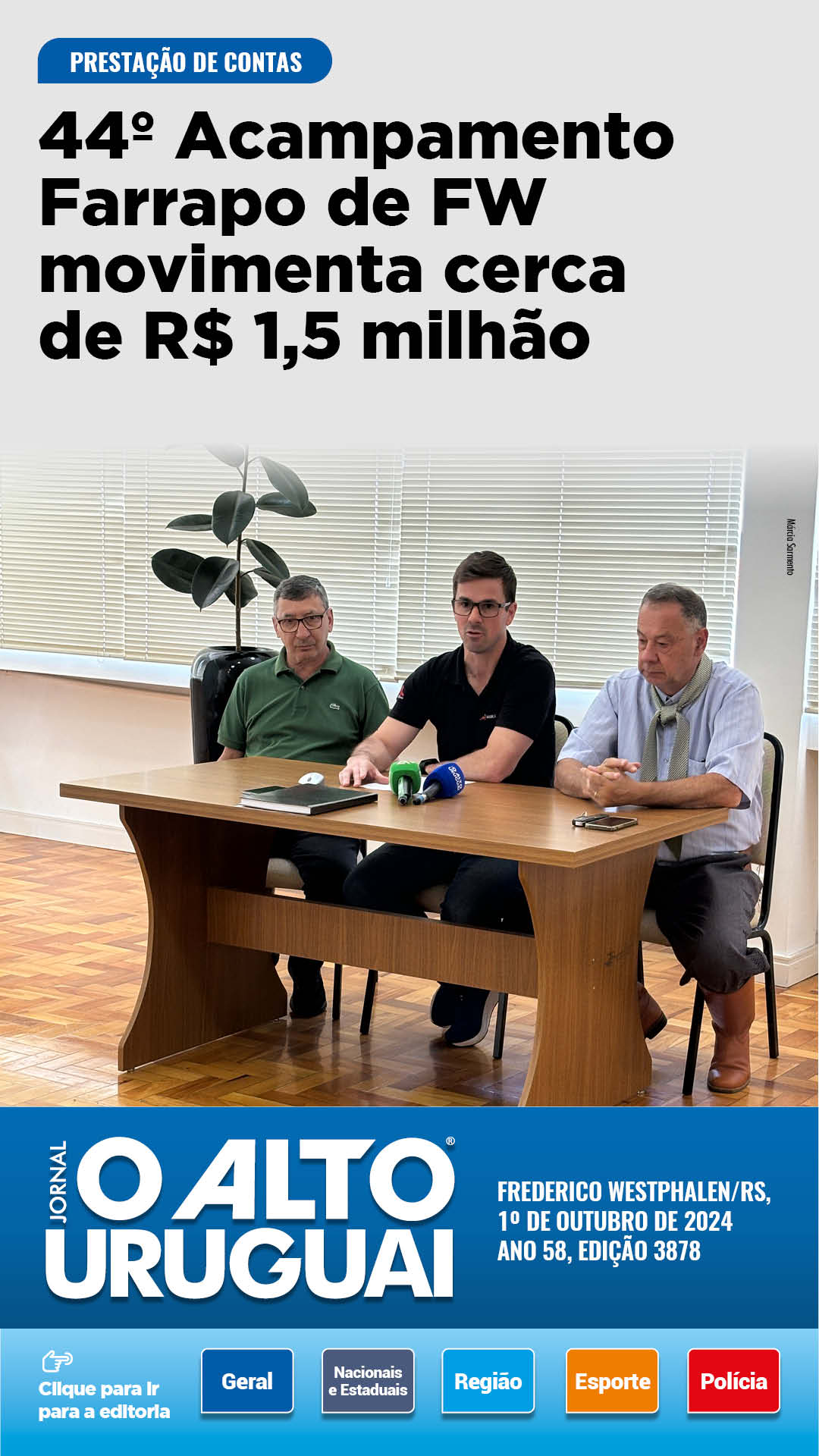 Capa Edição 3778 - Terça