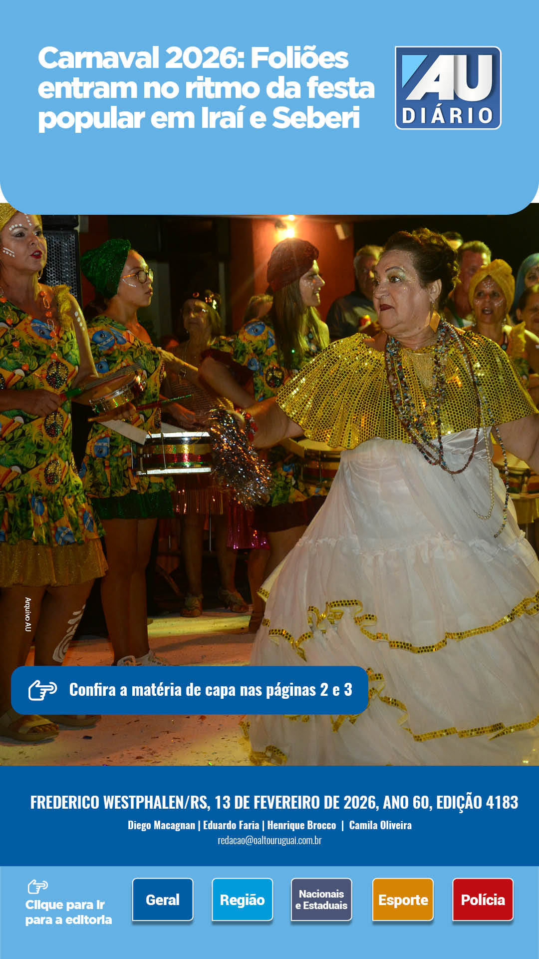 Capa Edição 4183 - Sexta