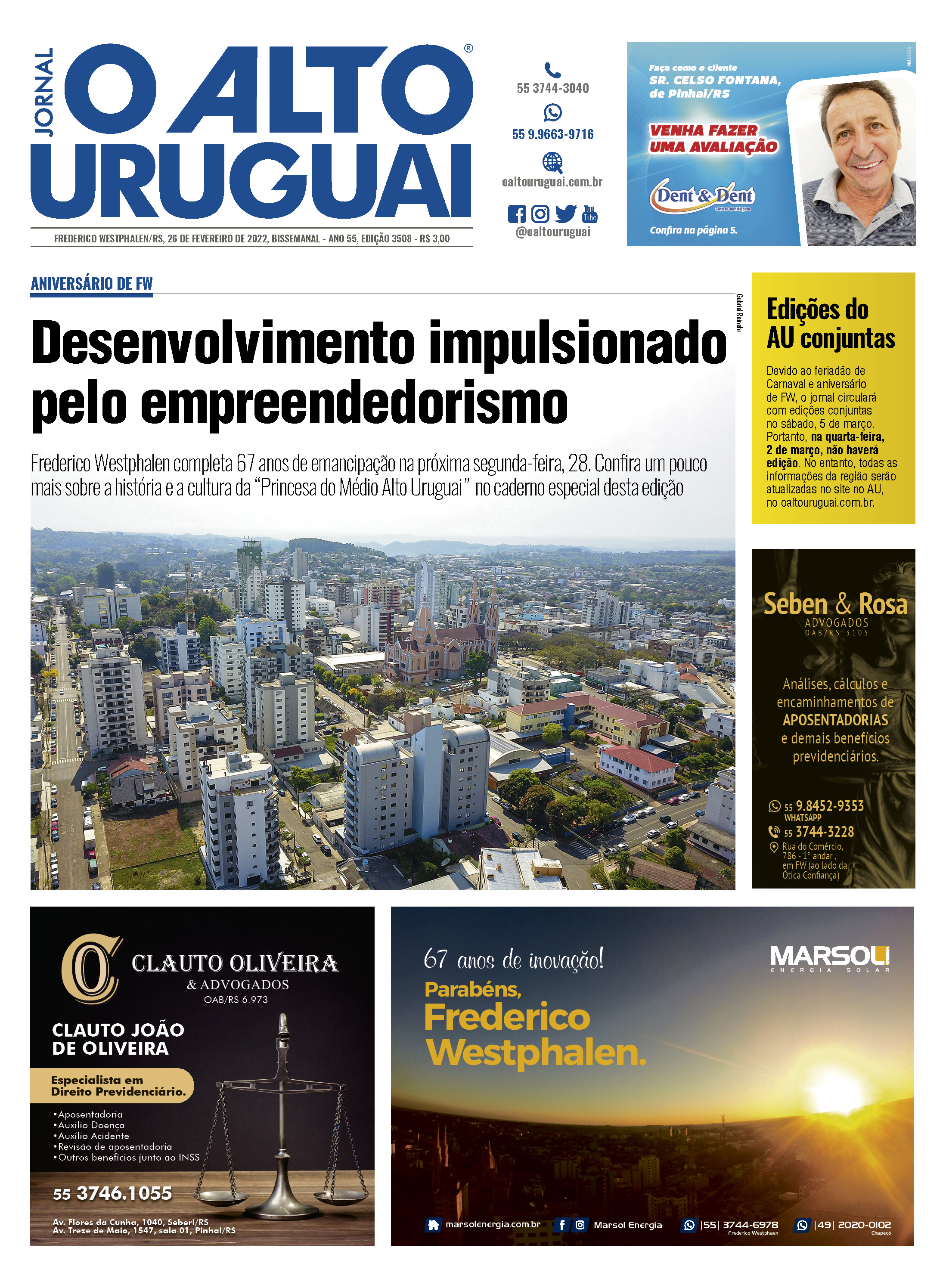 Capa Edição 3508 - Sábado