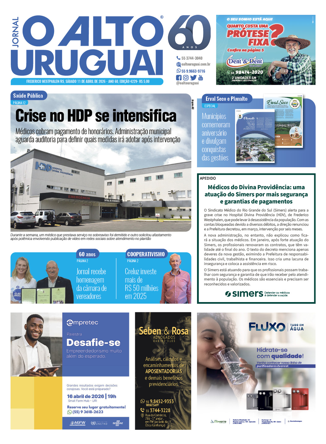 Capa Edição 4229 - Sábado