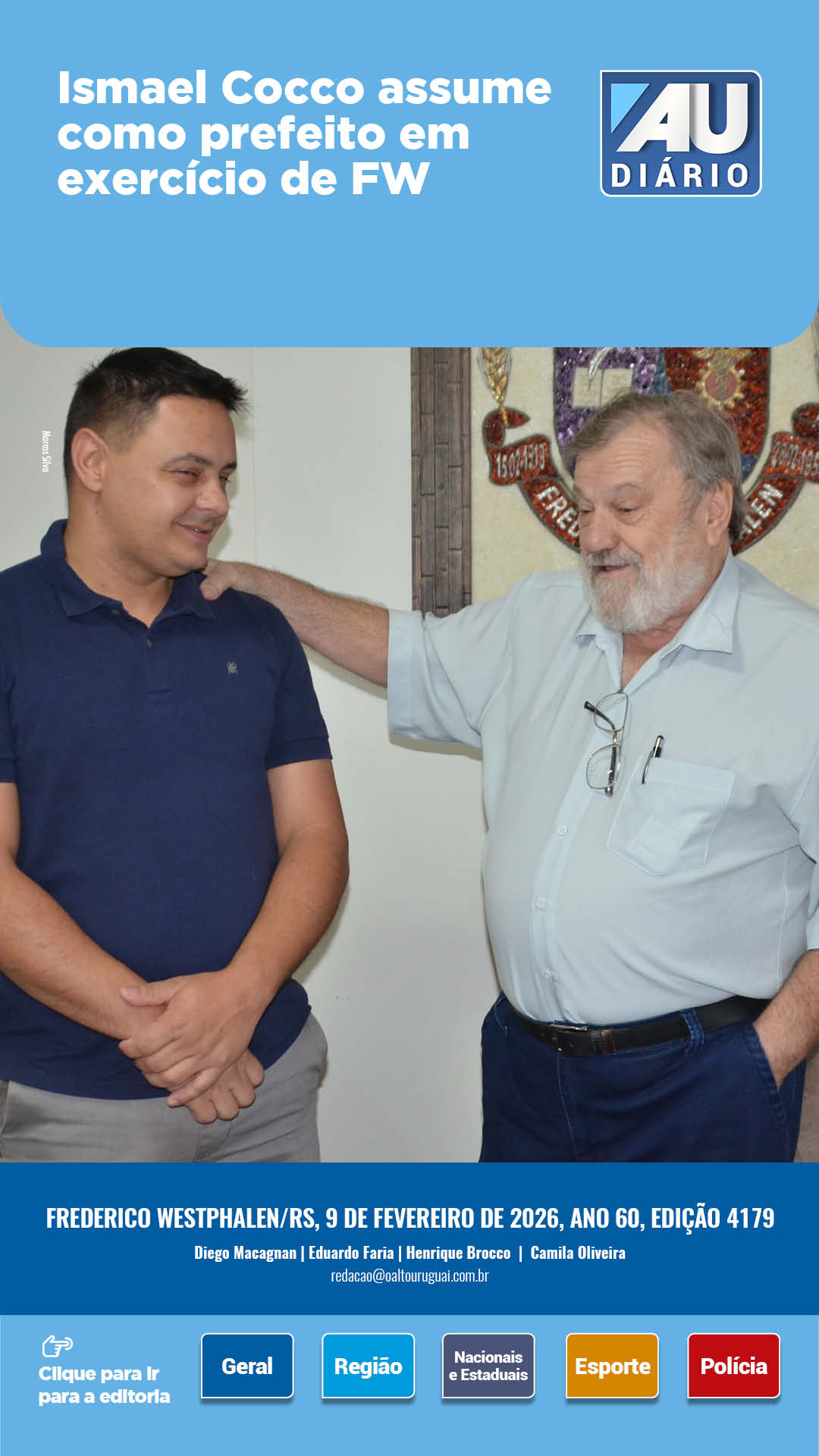 Capa Edição 4179 - Segunda