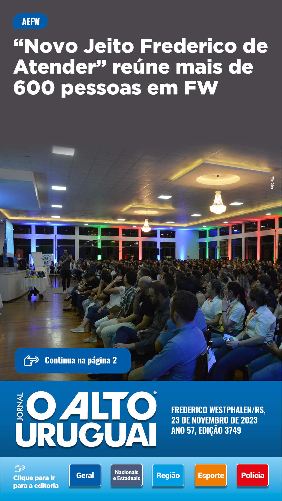 Capa Edição 3749 - Quinta