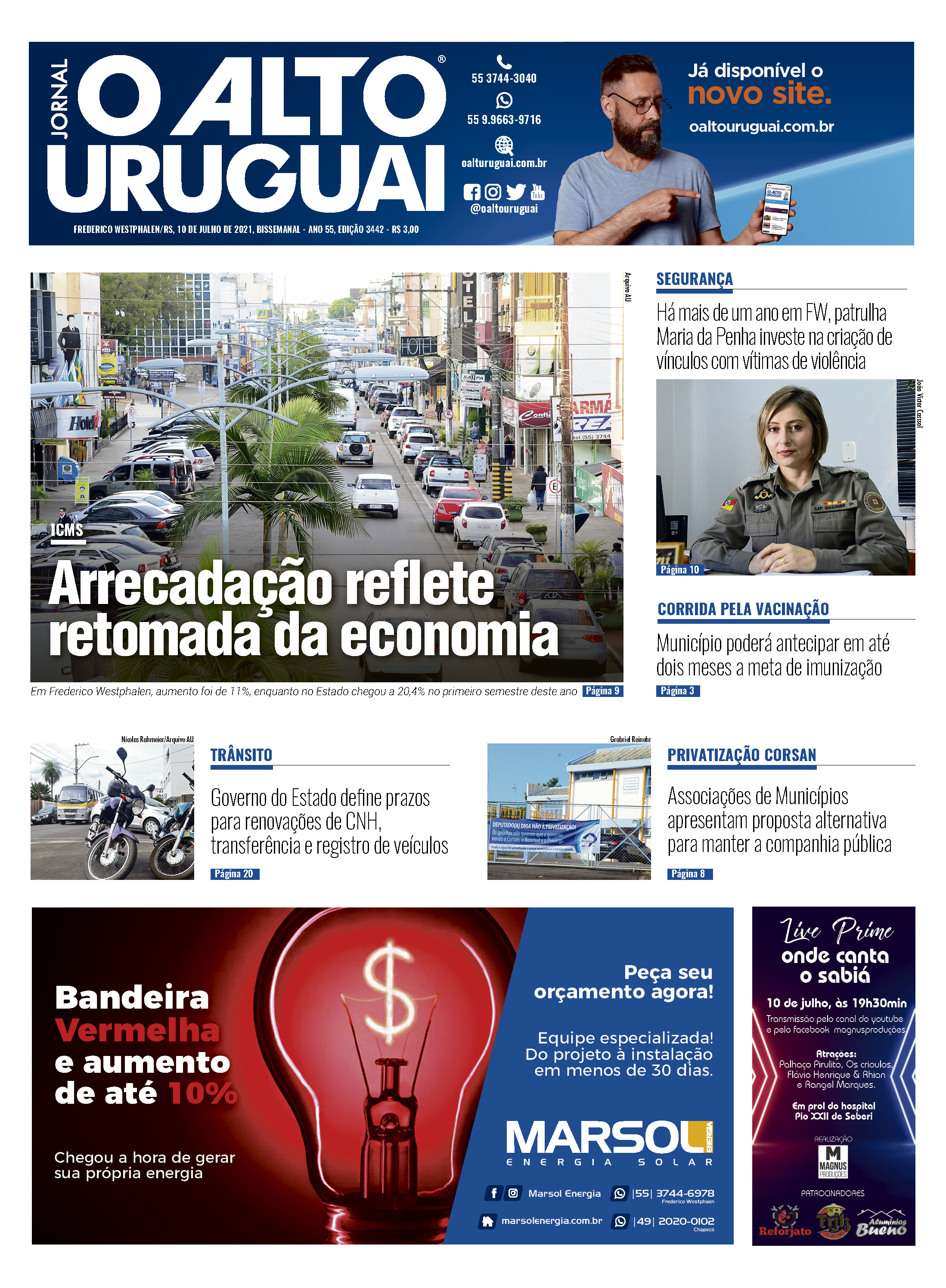 Capa Edição 3442 - Sábado