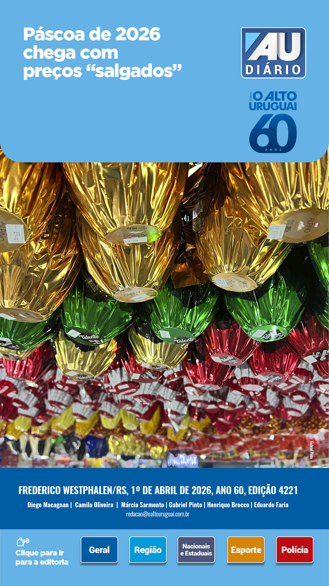 Capa Edição 4221 - Quarta