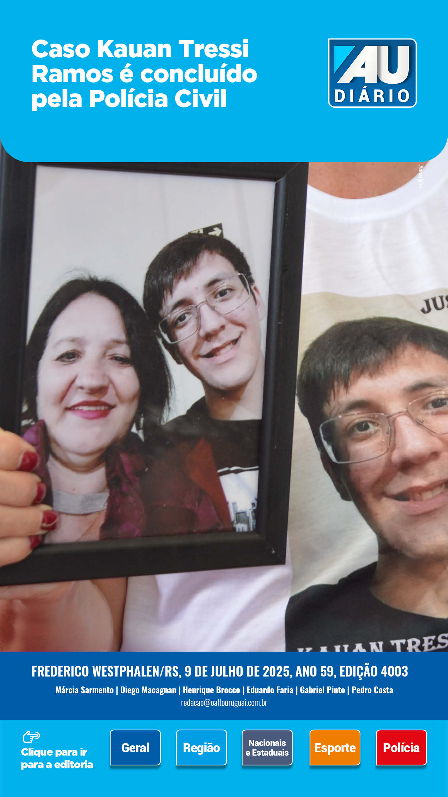 Capa Edição 4003 - Quarta