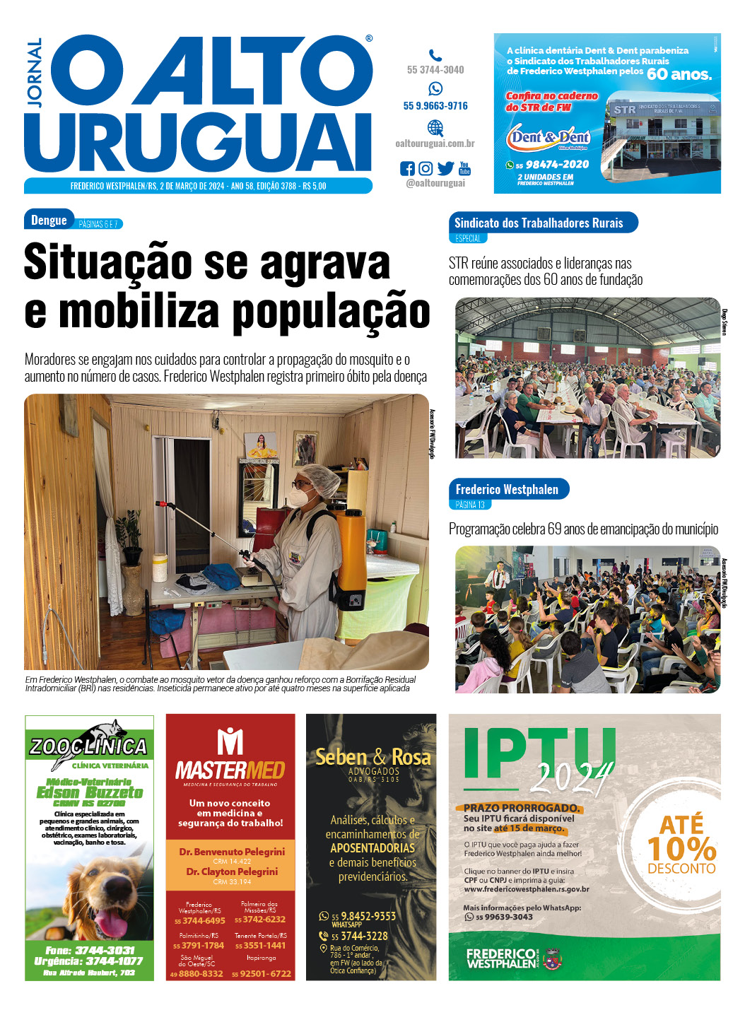 Capa Edição 3788 - Sábado