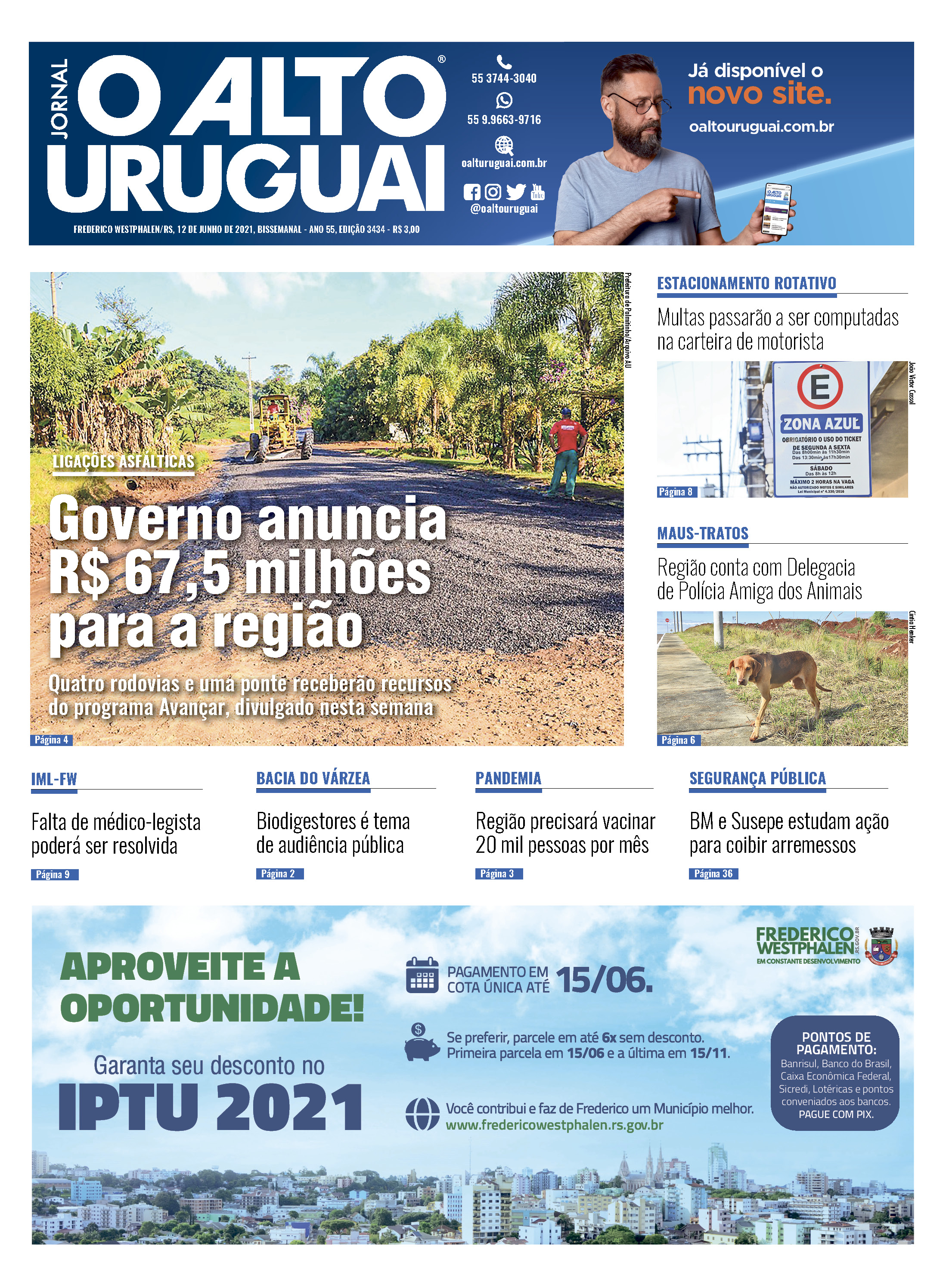 Capa Edição 3434 - Sábado