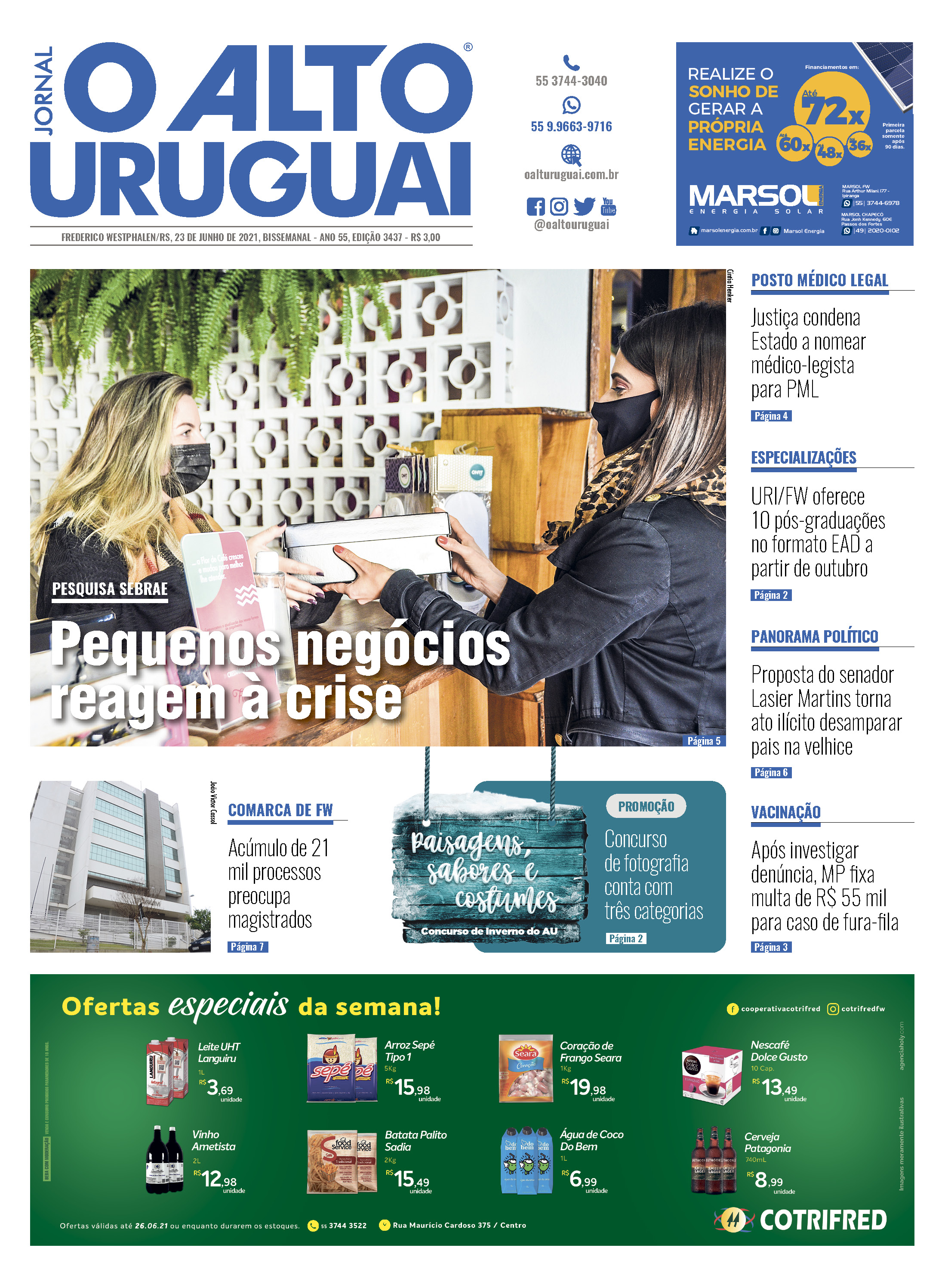 Capa Edição 3437 - Quarta