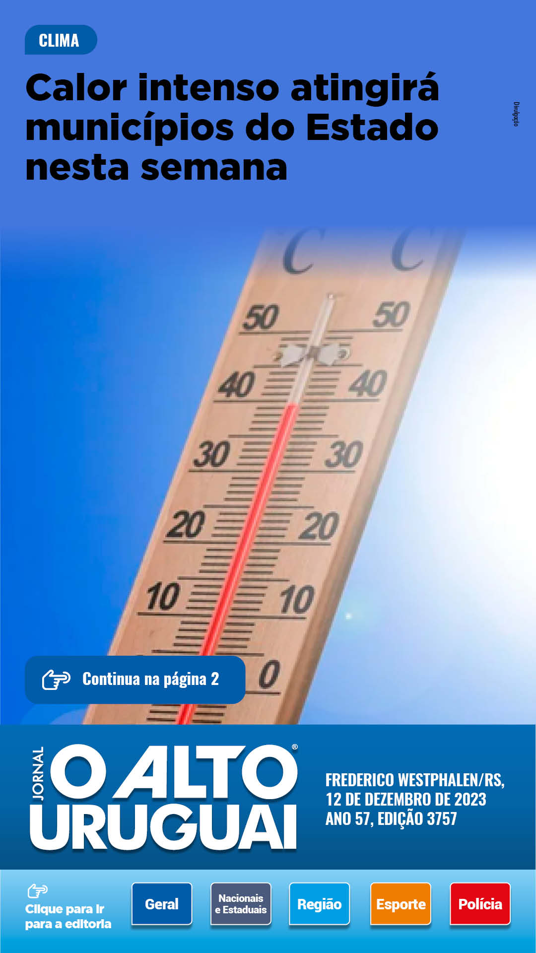 Capa Edição 3757 - Terça