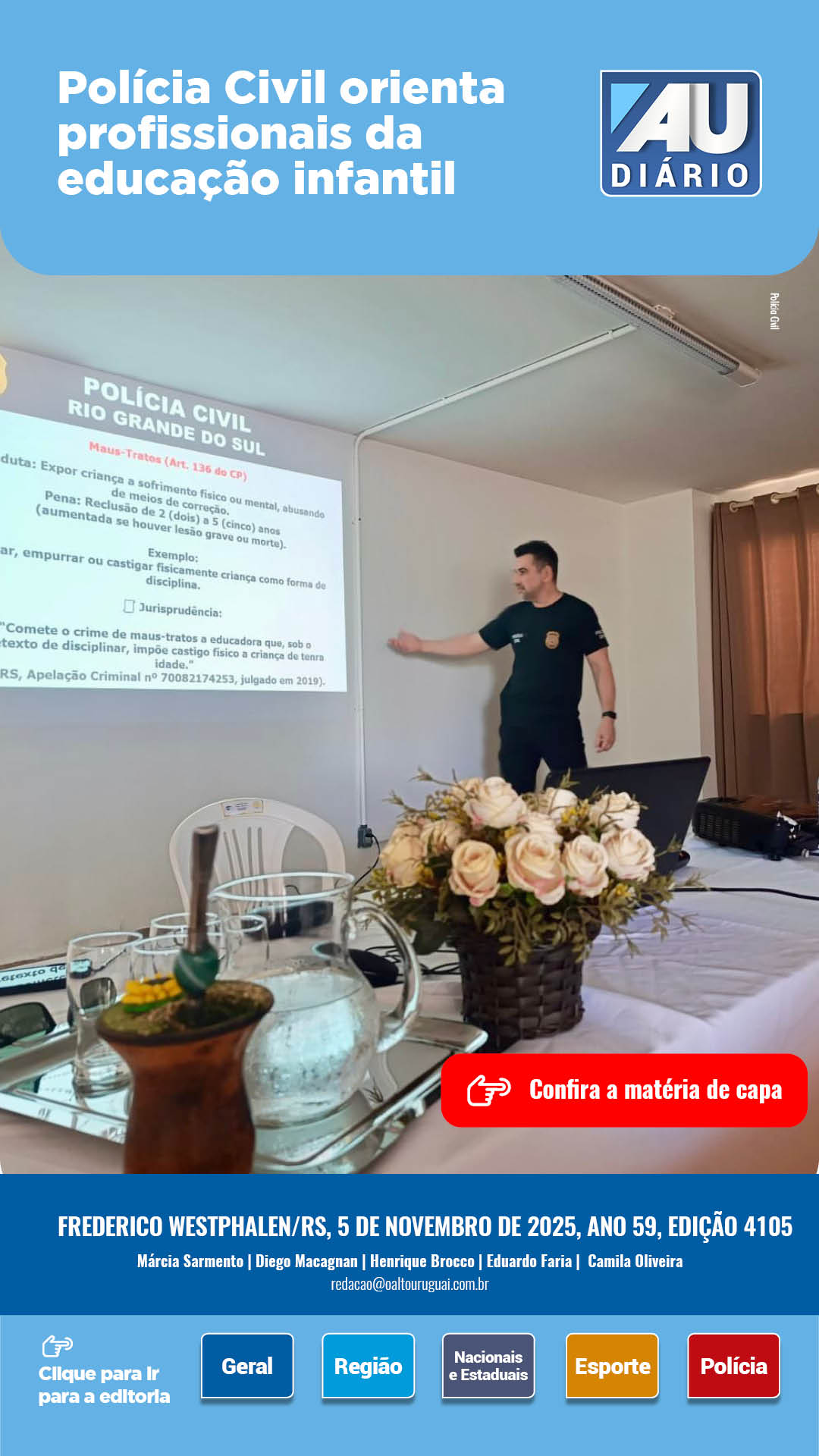 Capa Edição 4105 - Quarta