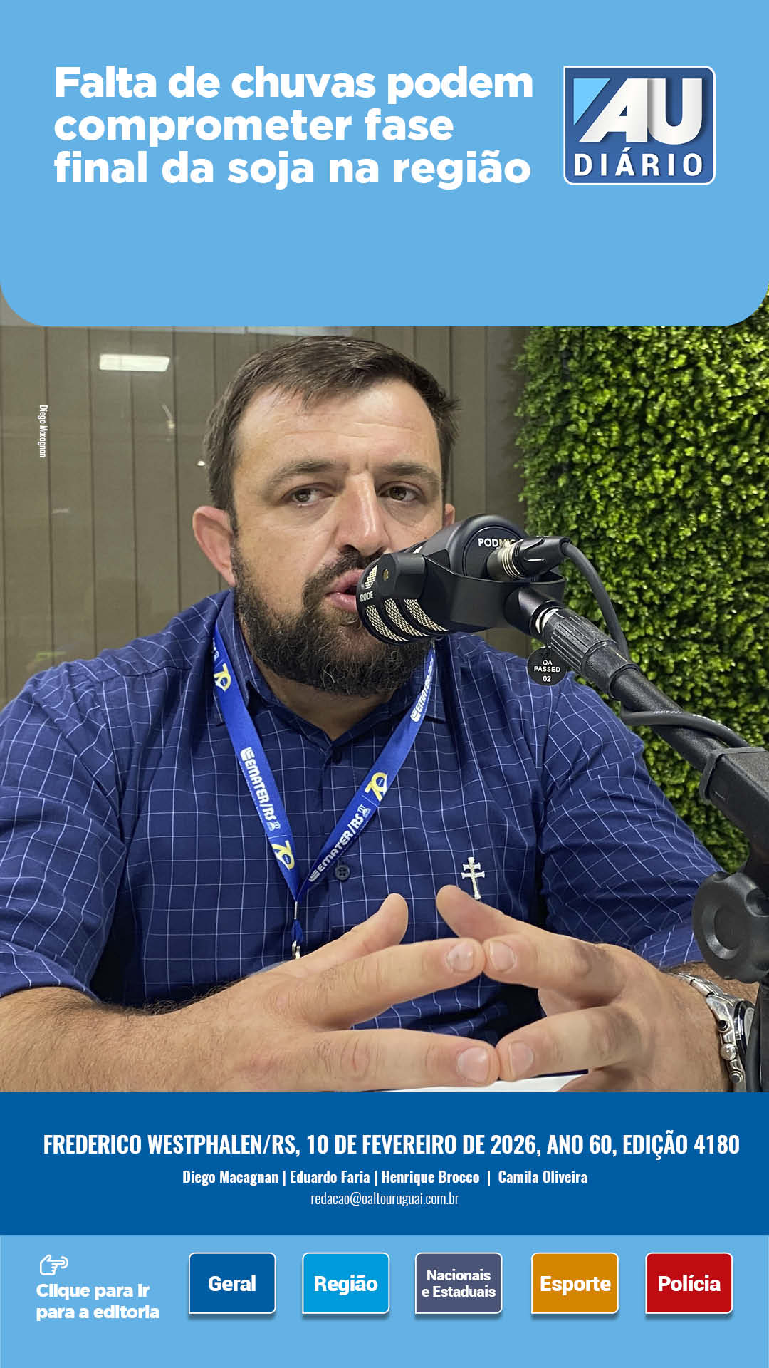 Capa Edição 4180 - Terça