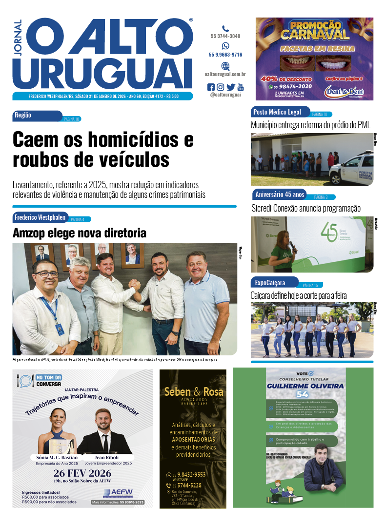 Capa Edição 4172 - Sábado